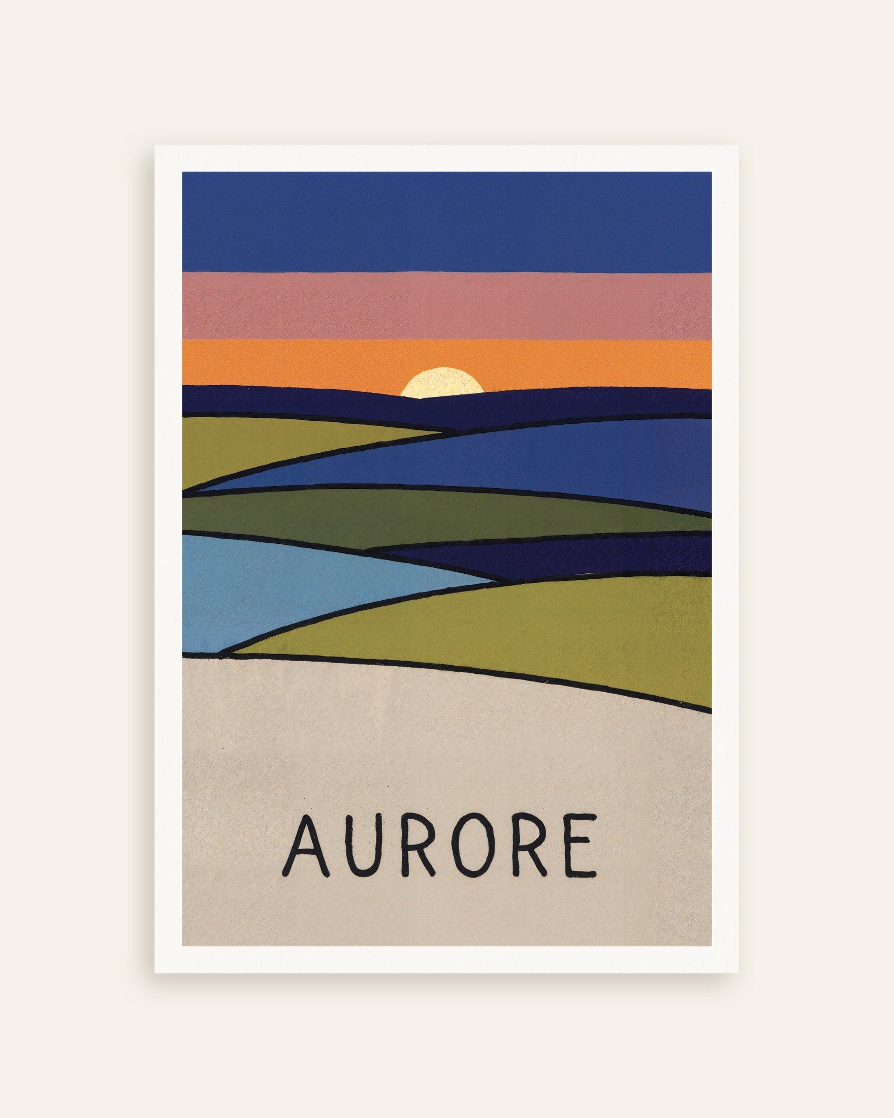 Poster of Aurore - Sunrise Landscape Poster, thumbnail