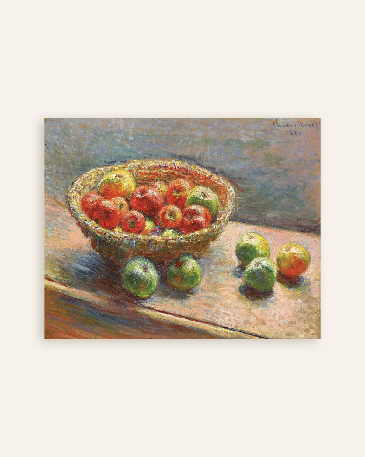 Affiche Le Panier de pommes (1880) de Claude Monet, miniature