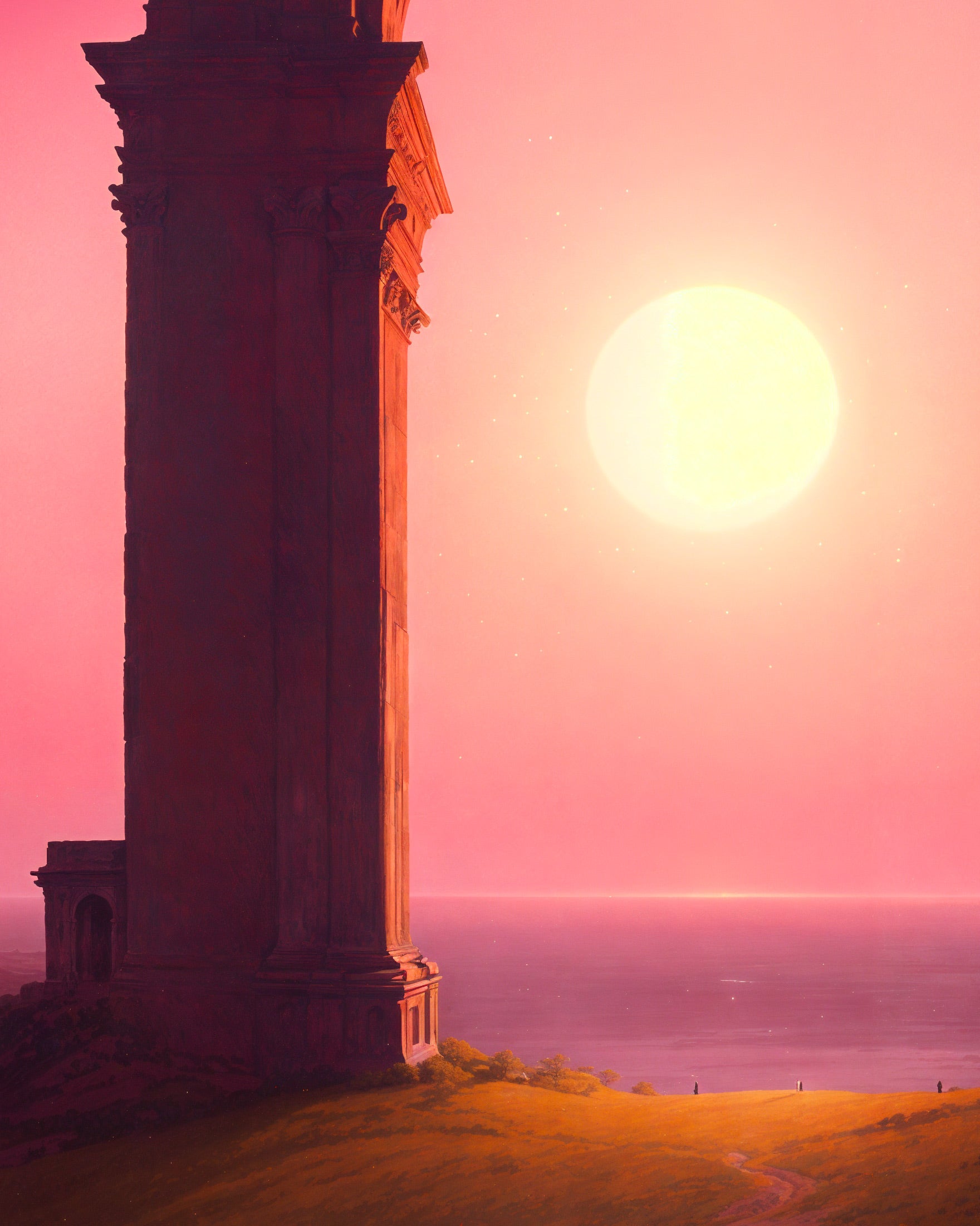 Le Soleil moribond s'endormir sous une arche, Charles Baudelaire - Affiche
