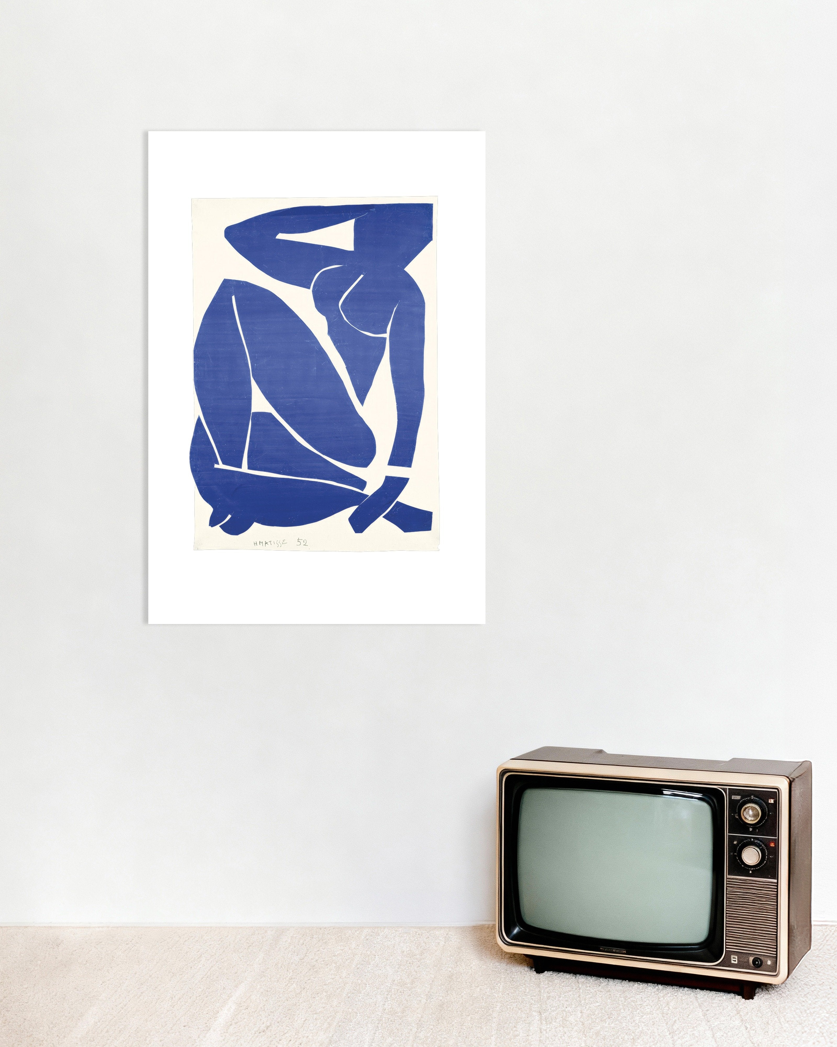 Poster of Blue Nude III (1952) by Henri Matisse - Poster