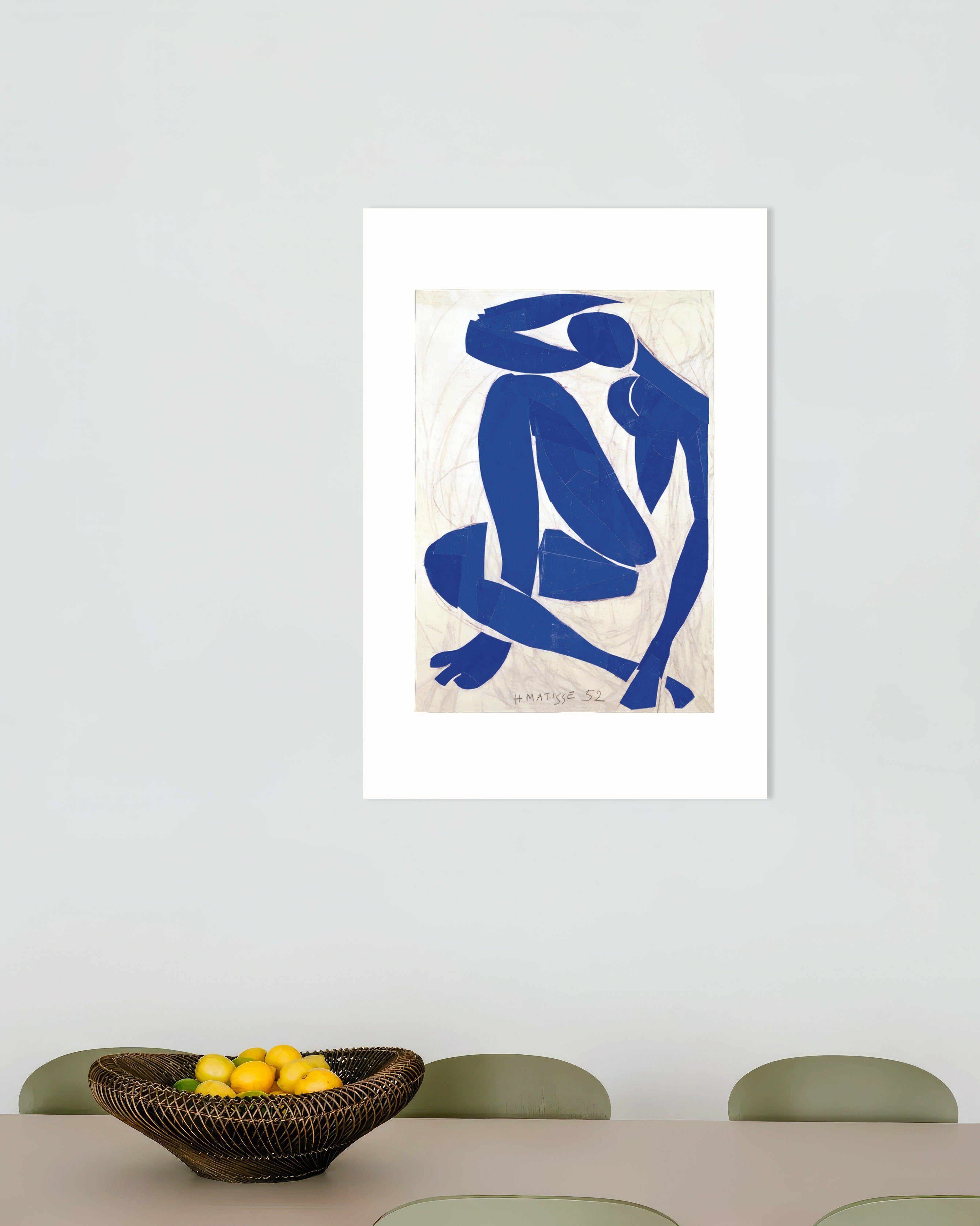 Poster of Blue nude IV (1952) by Henri Matisse - Poster