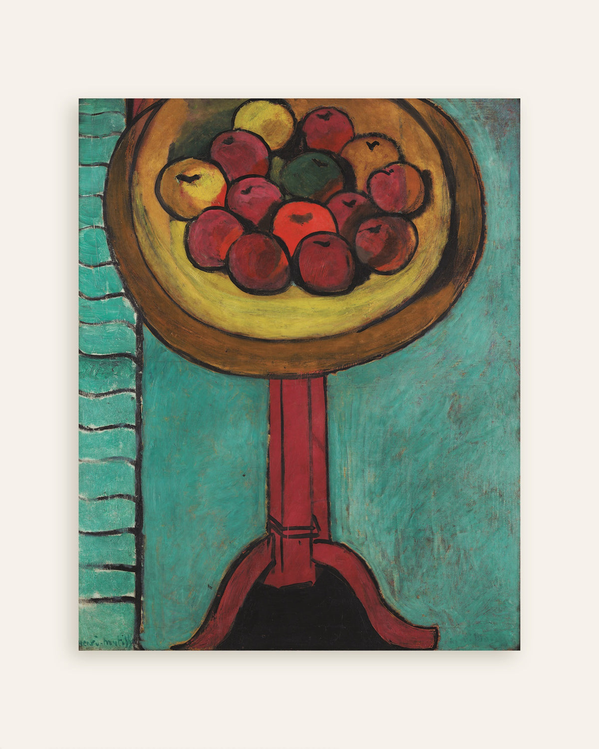 Poster de Bol de pommes sur une table (1916), Henri Matisse, vignette