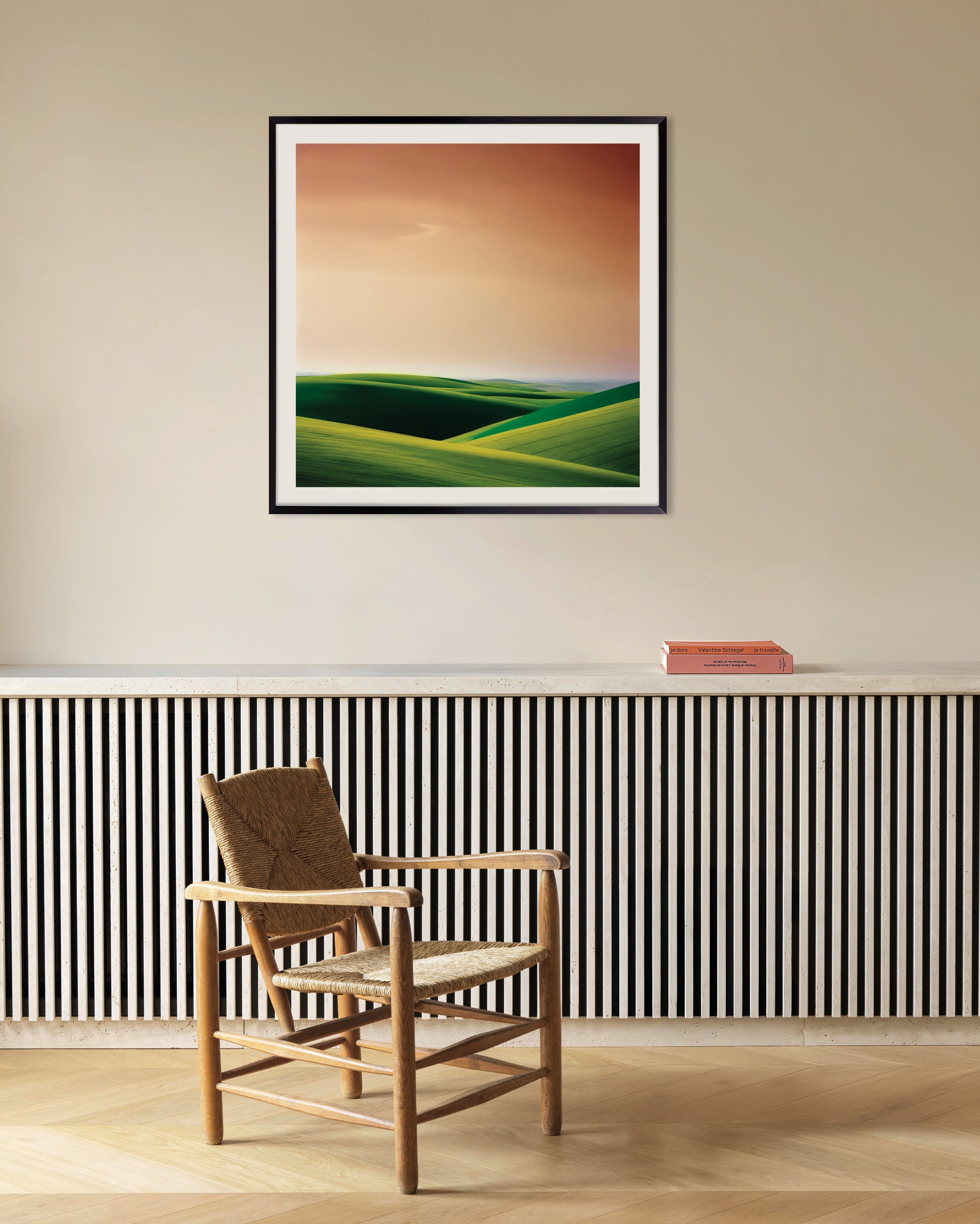 Poster of Capturing geometric compositions in landscapes - Poster, with metal frame