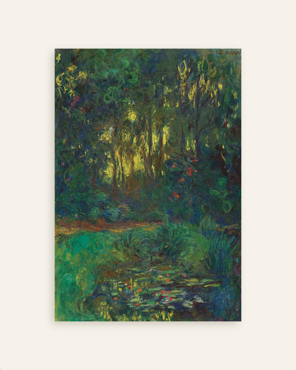Affiche Coin du bassin aux nymphéas (1918–1919) de Claude Monet, miniature