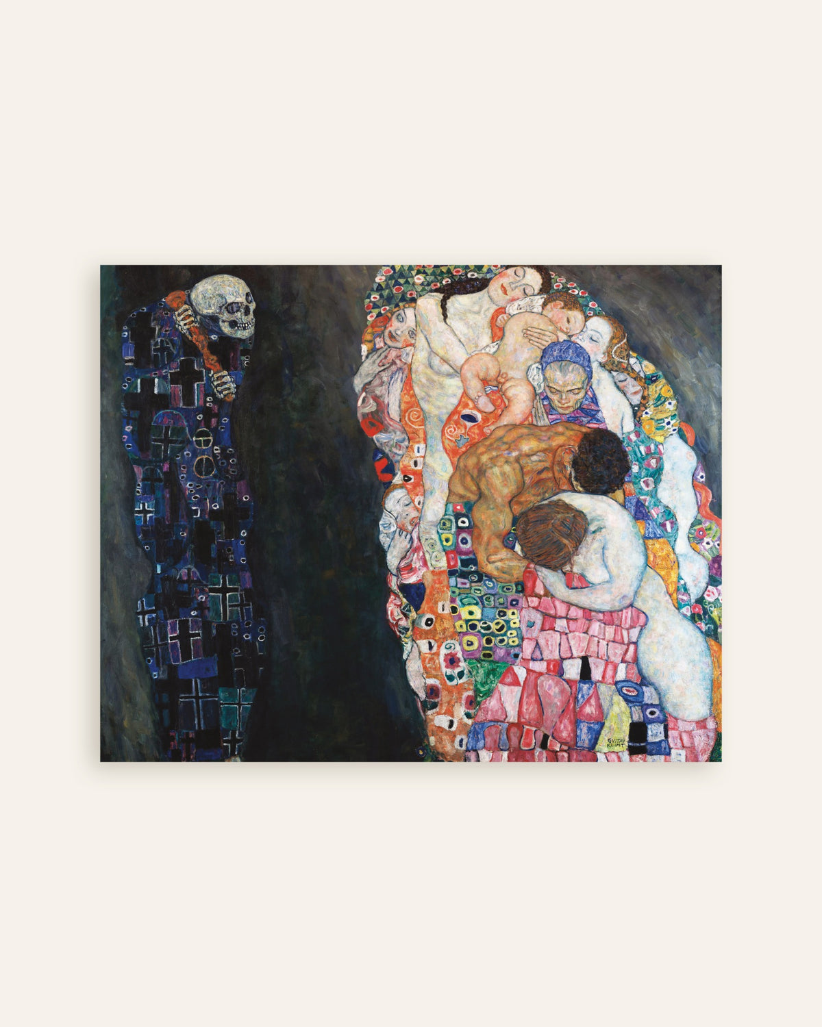 Poster de La Vie et la Mort (1910–1915) de Gustav Klimt, miniature