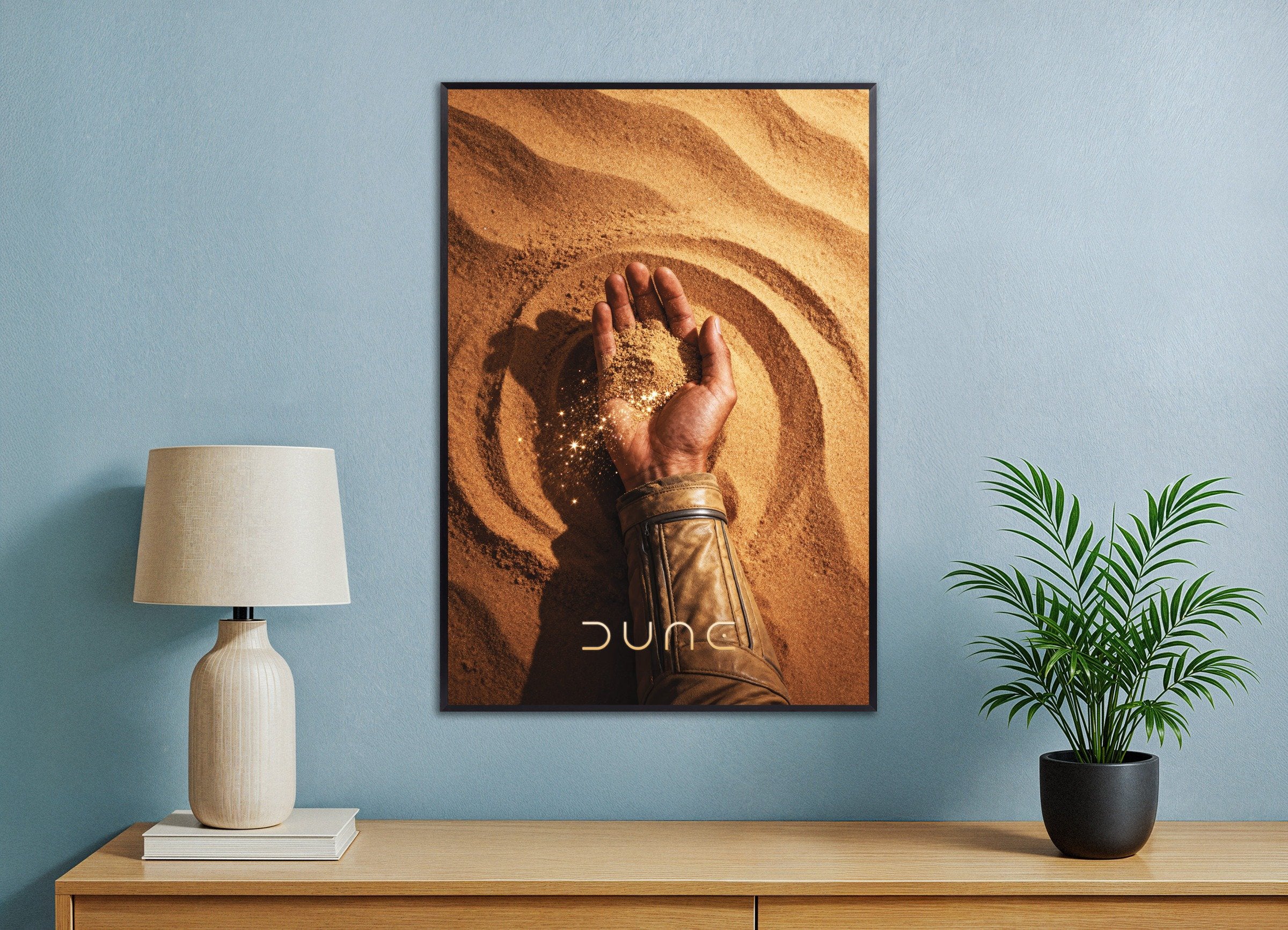 Affiche Main du Désert, Dune, Impression Artistique Sci-Fi Sable