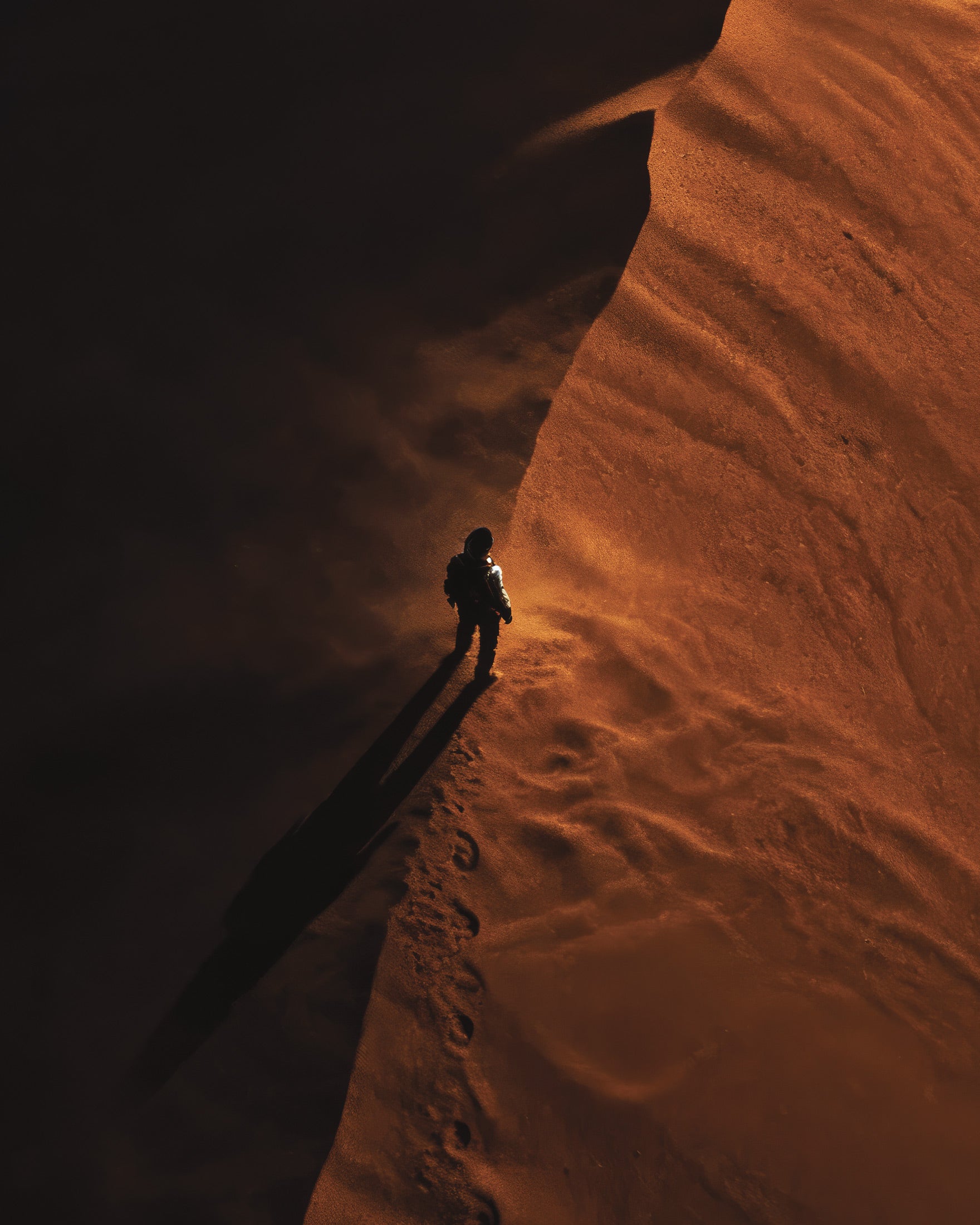 Affiche Dune Ridge, impression artistique Horizon du Désert