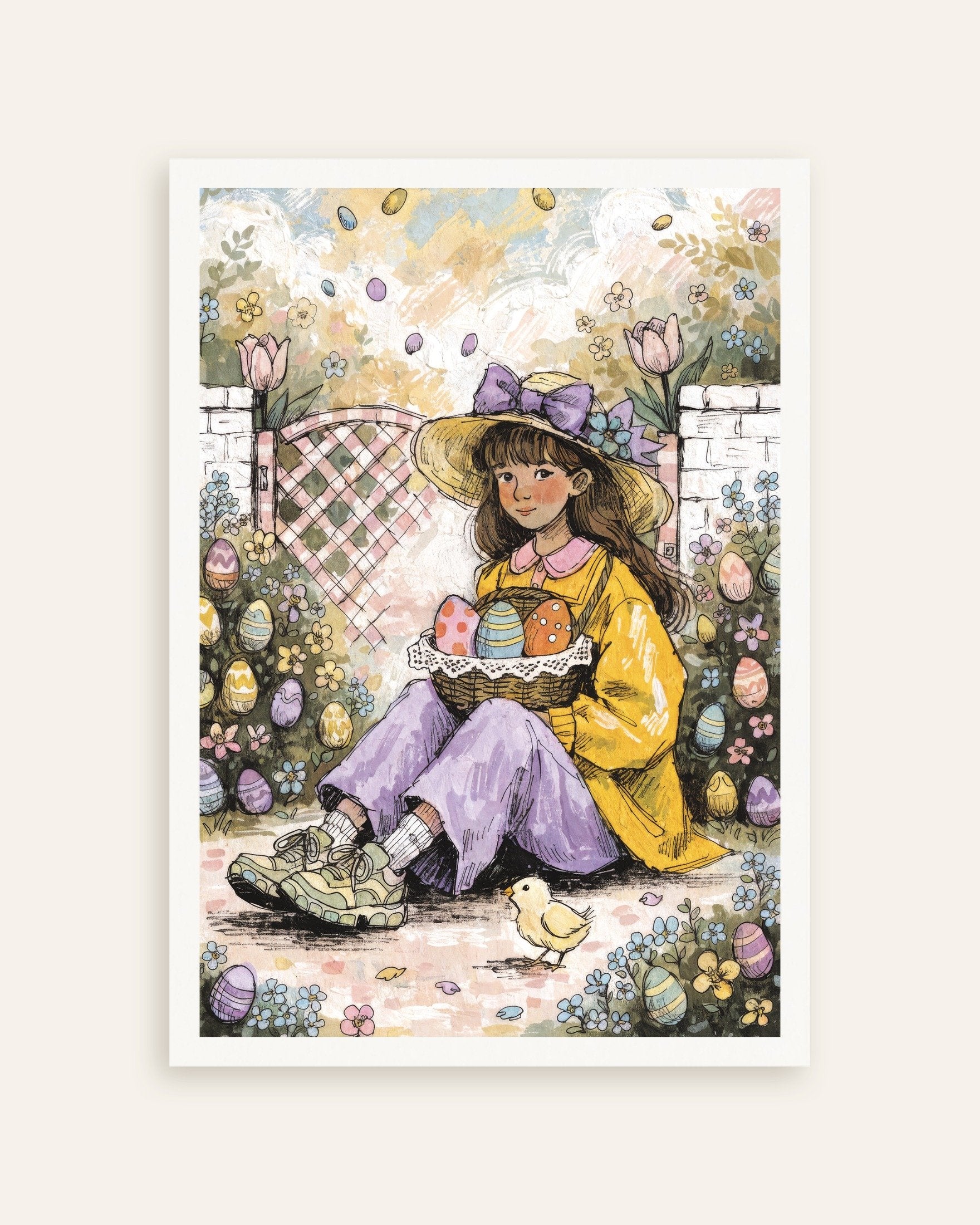 Poster of Easter Garden Girl Poster, thumbnail