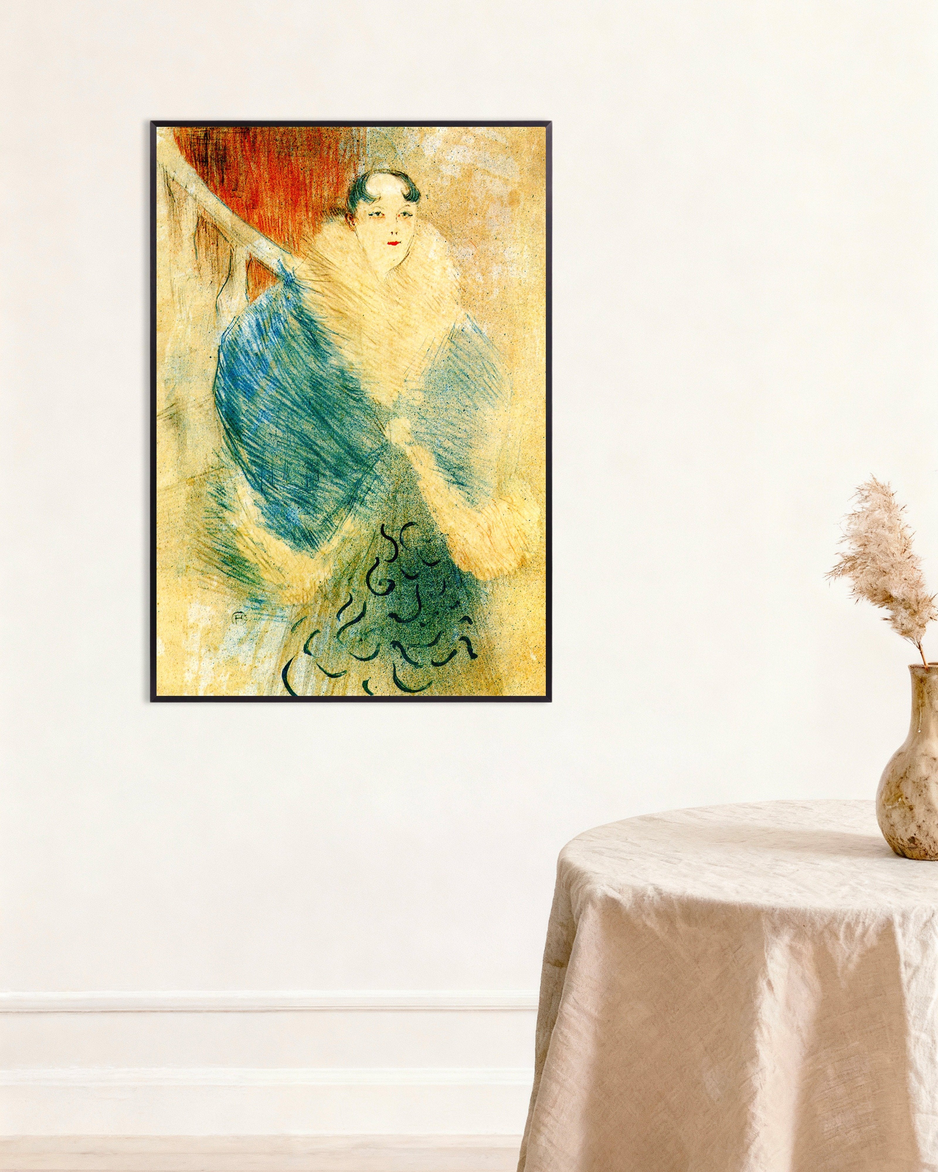 Poster of Elsa, called La Viennoise by Henri de Toulouse-Lautrec, 1897, with metal frame