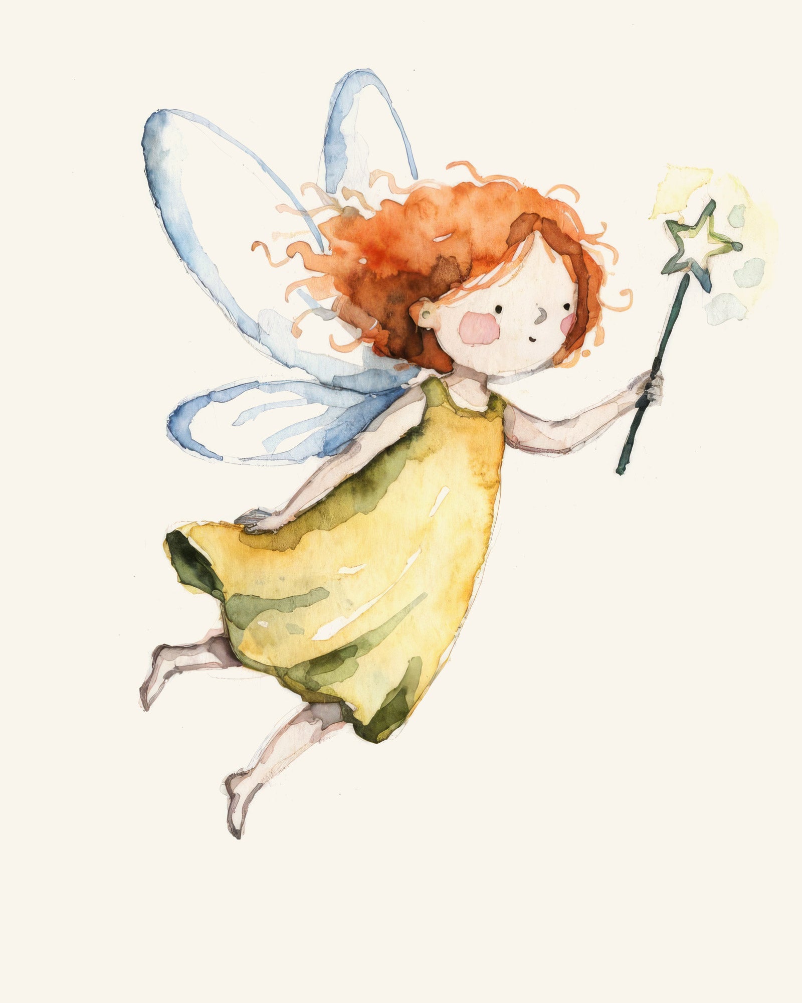 Affiche Aquarelle de Deux Fées - Ensemble de 2 - Coffret pour Chambre d'Enfant