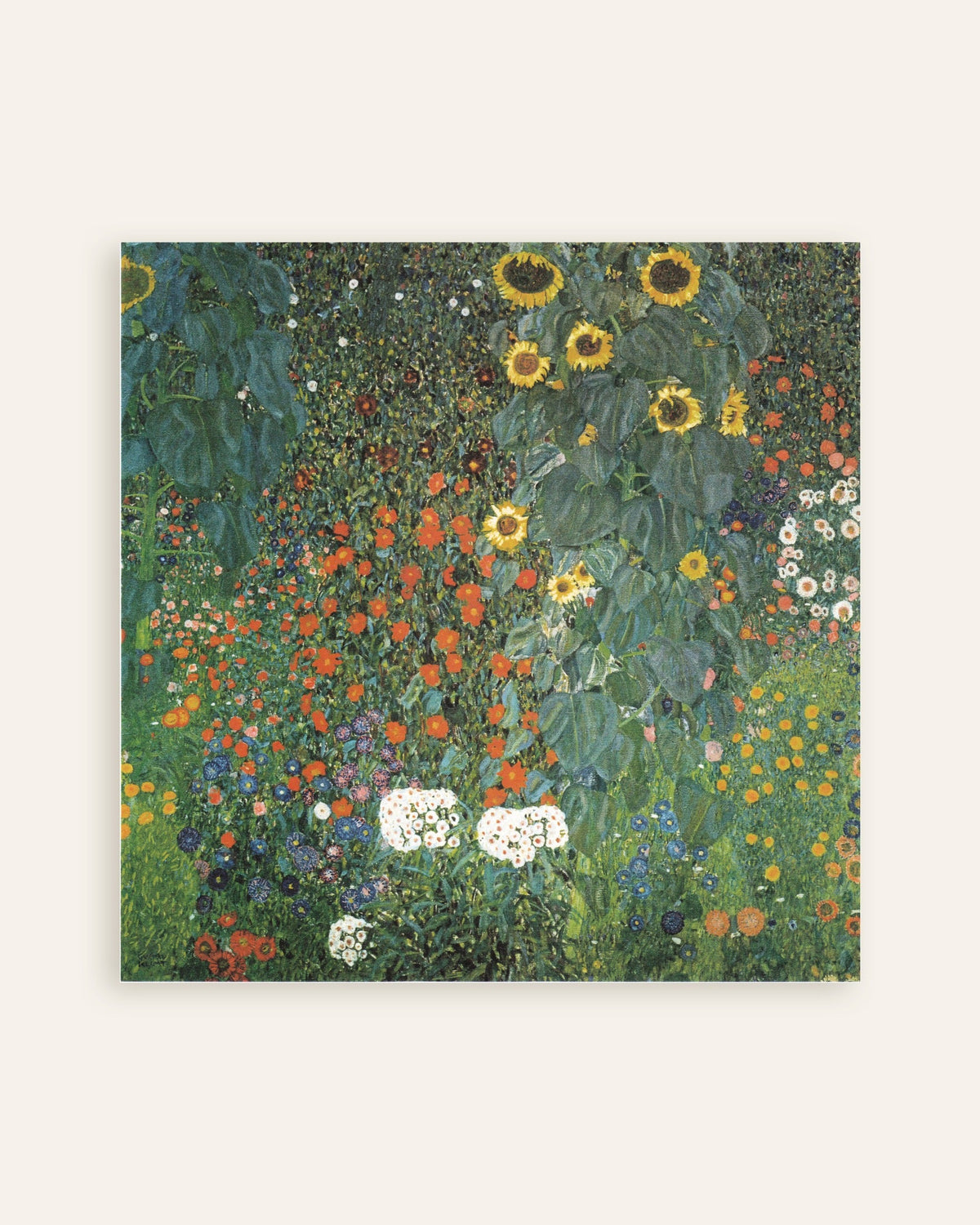 Affiche Jardin paysan aux tournesols (1907) de Gustav Klimt, miniature