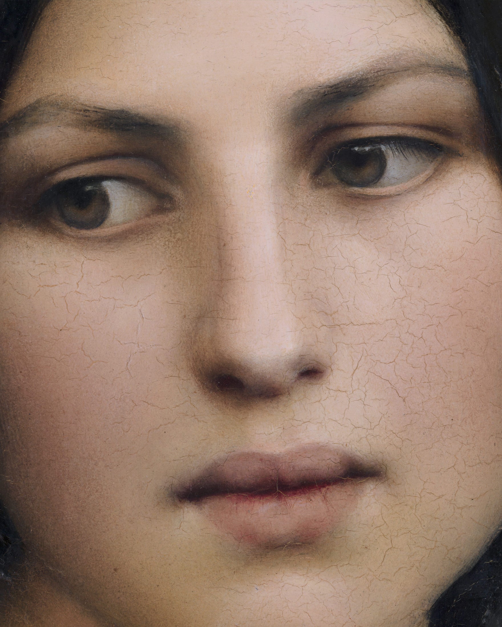 Louis Janmot "Fleur des Champs" Gezicht Detail - Vierkant Formaat Poster