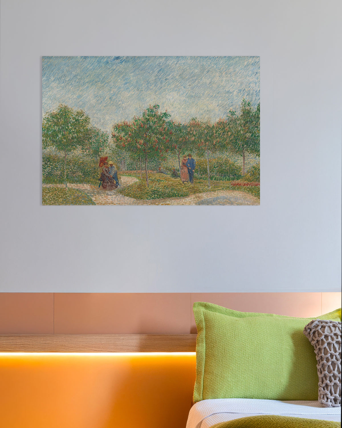 Poster de Jardin avec des couples faisant la cour, square Saint-Pierre (1887), de Vincent van Gogh