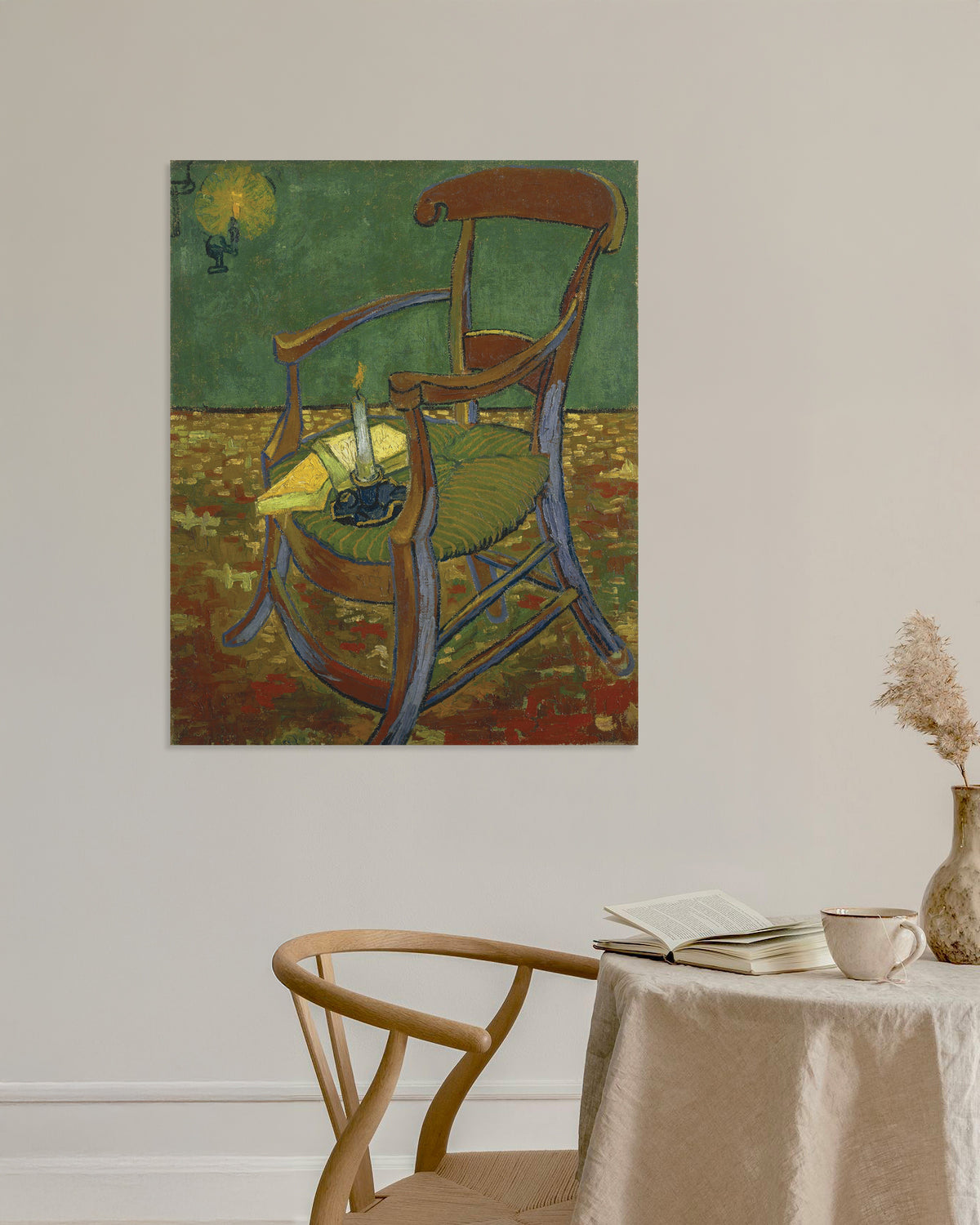 Poster van De stoel van Gauguin (1888) van Vincent van Gogh