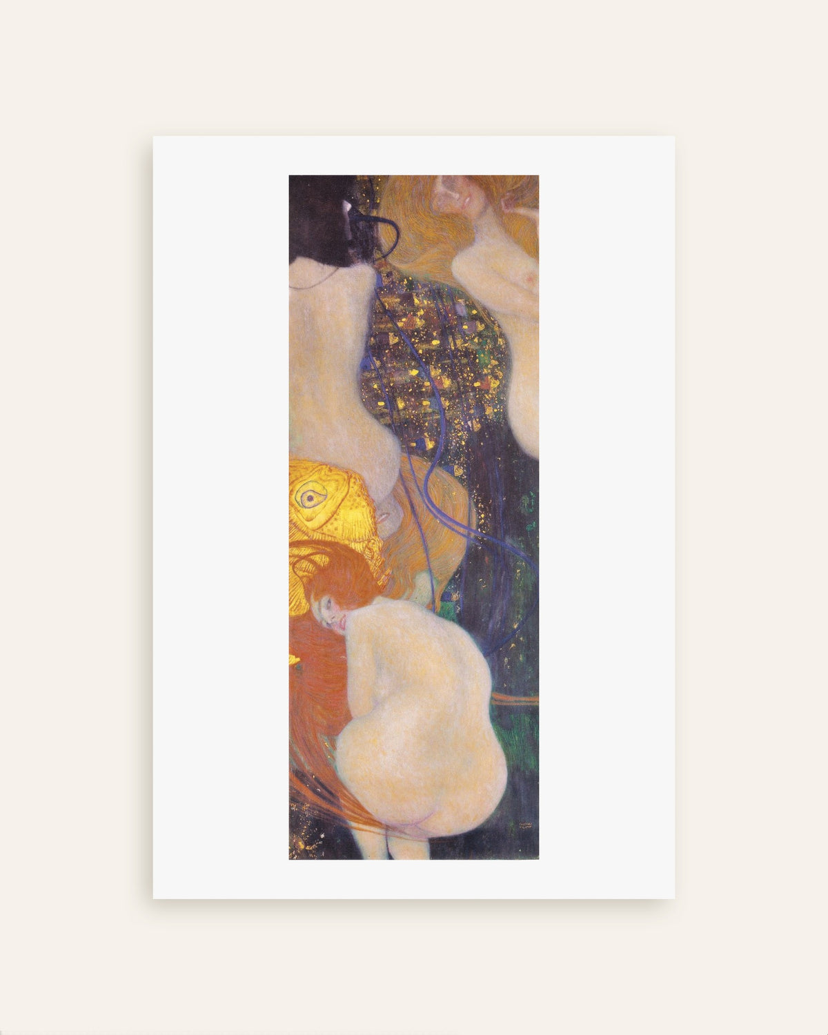 Poster Goudvissen (1901–1902) van Gustav Klimt, miniatuur