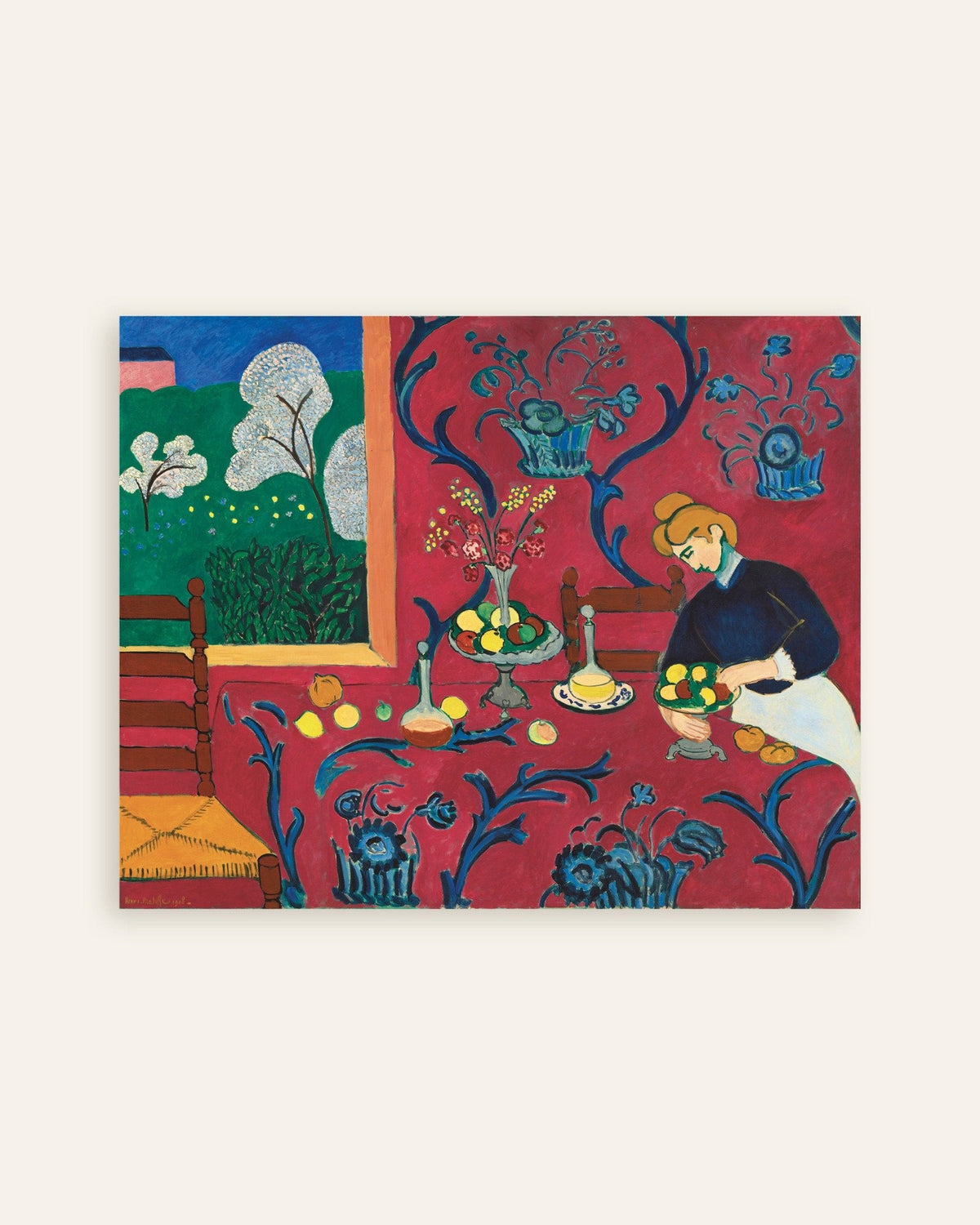 Poster de Harmonie en rouge (1908) par Henri Matisse, vignette