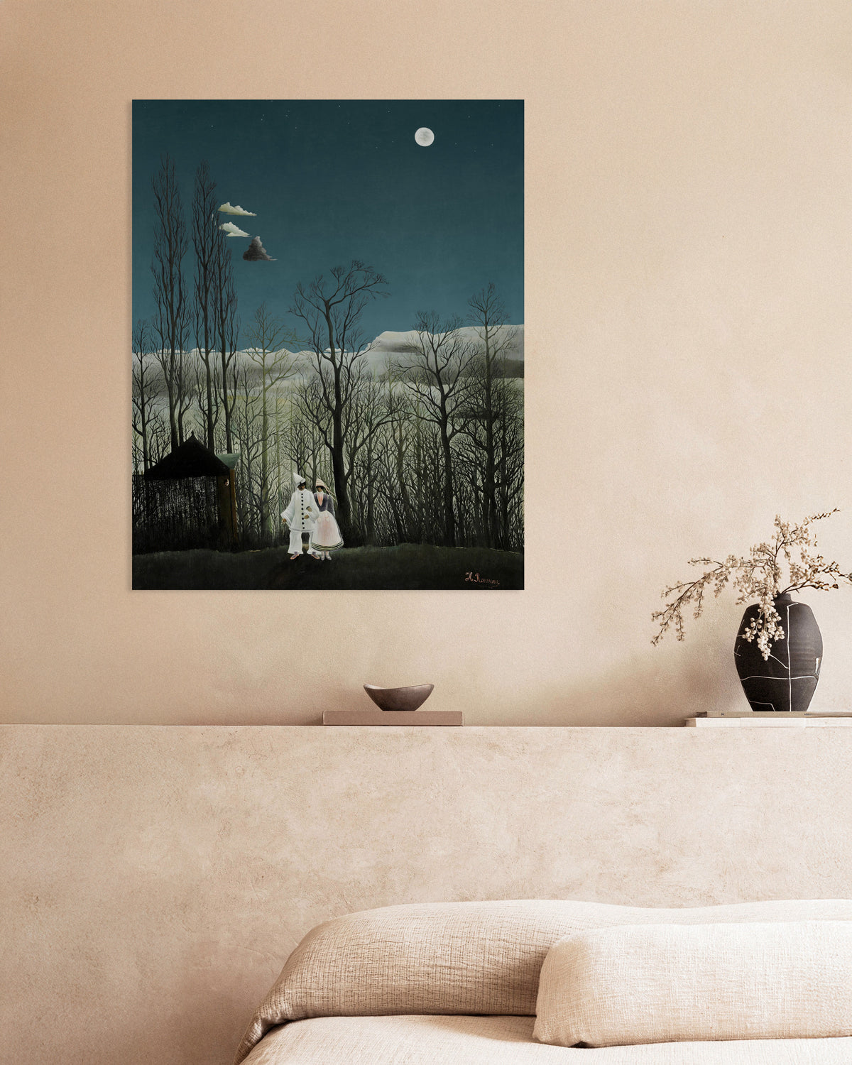 Poster Affiche Douanier Rousseau - Un Soir de Carnaval (détail)
