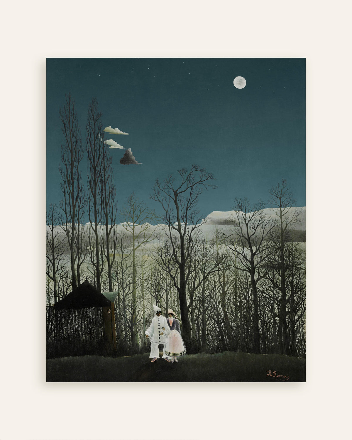 Poster Affiche Douanier Rousseau - Un Soir de Carnaval (détail), miniature