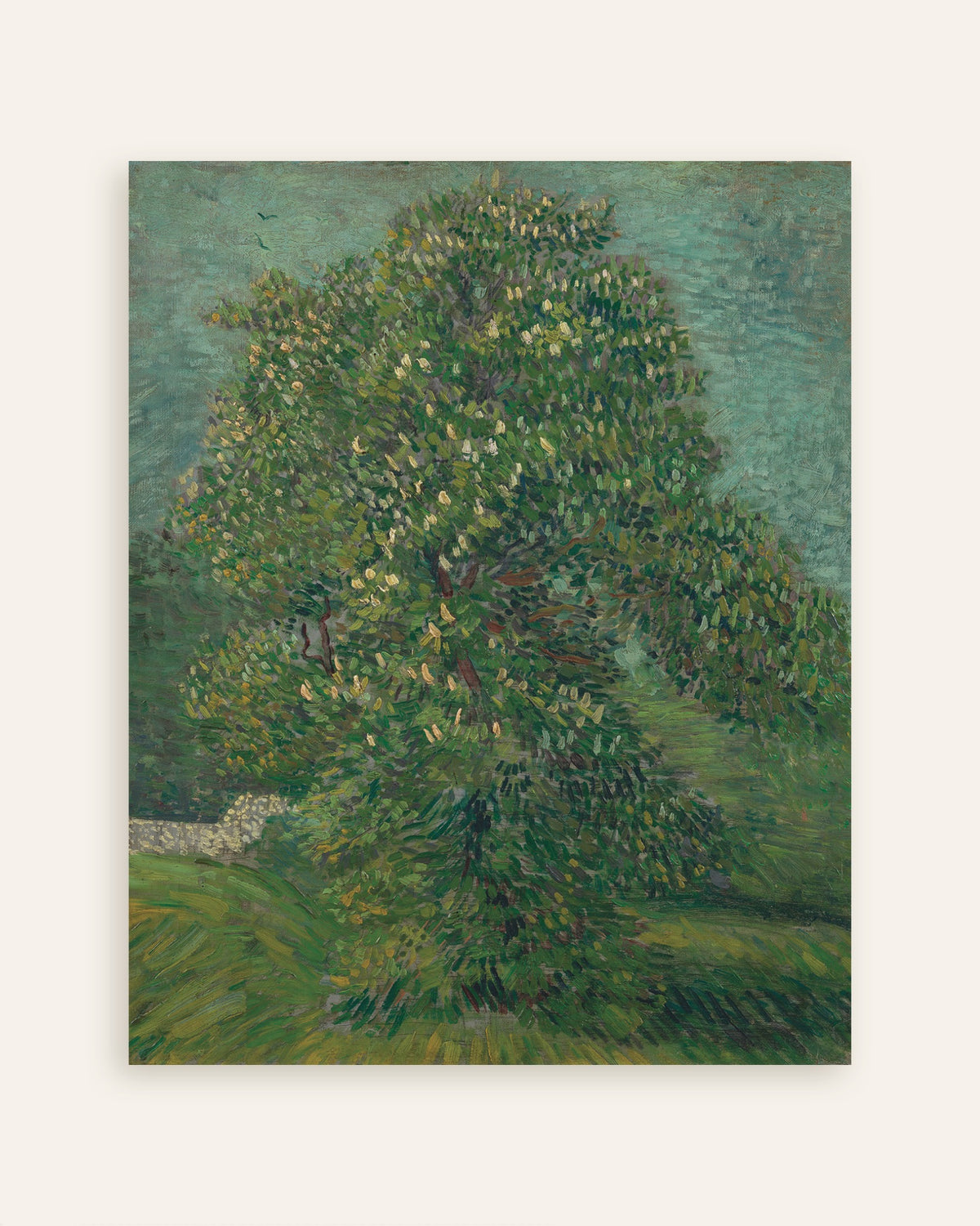Poster of Horse Chestnut Tree in Blossom (1887) by Vincent van Gogh, thumbnail