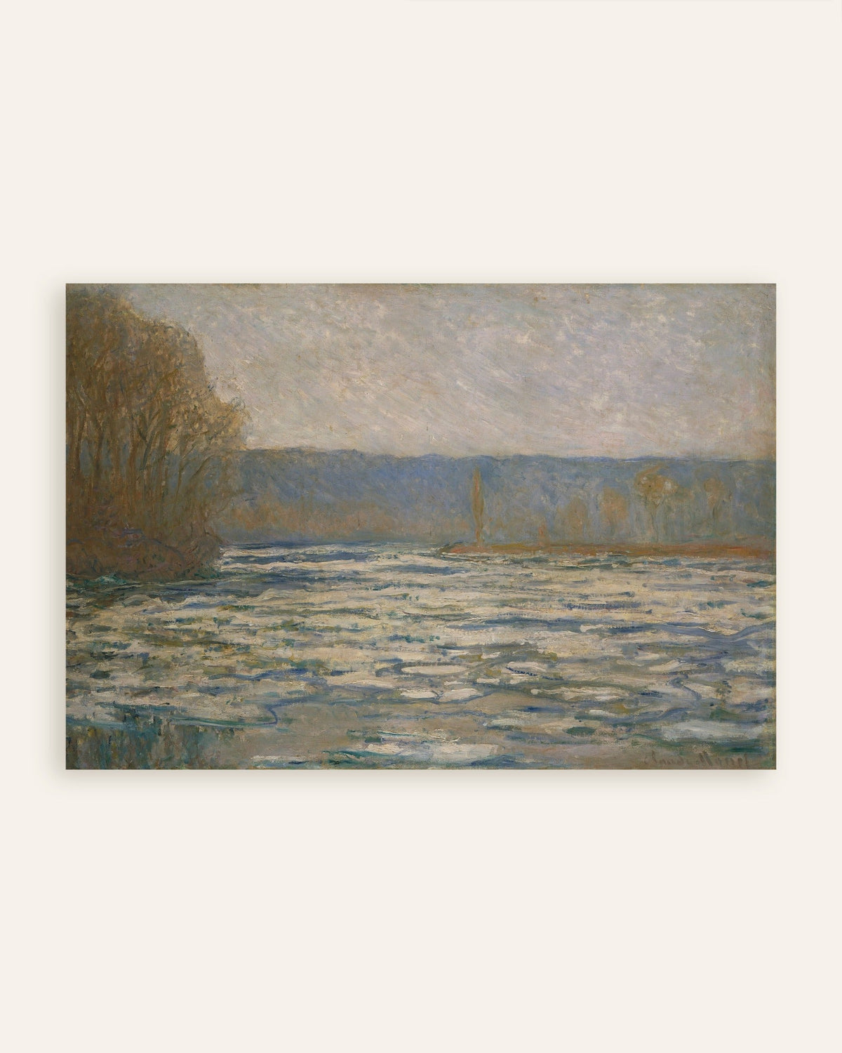 Affiche Débâcle sur la Seine près de Bennecourt (1893) de Claude Monet, miniature