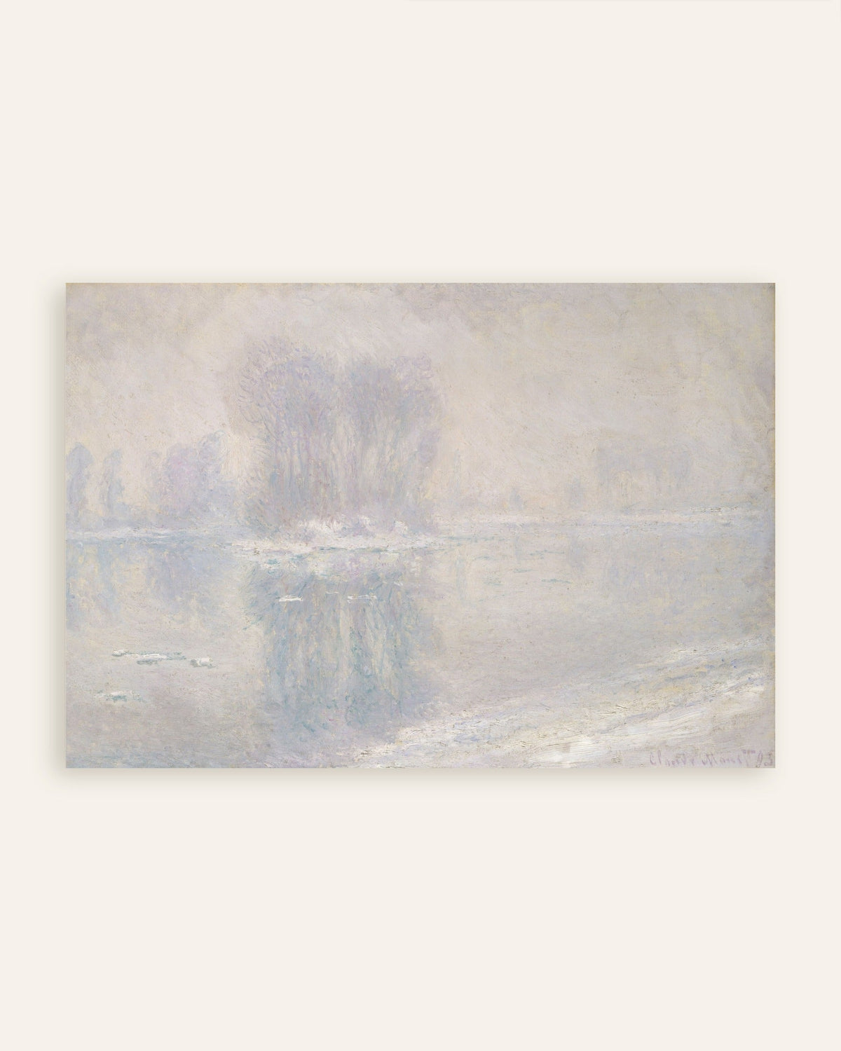 Affiche Glaçons (1893) de Claude Monet, miniature