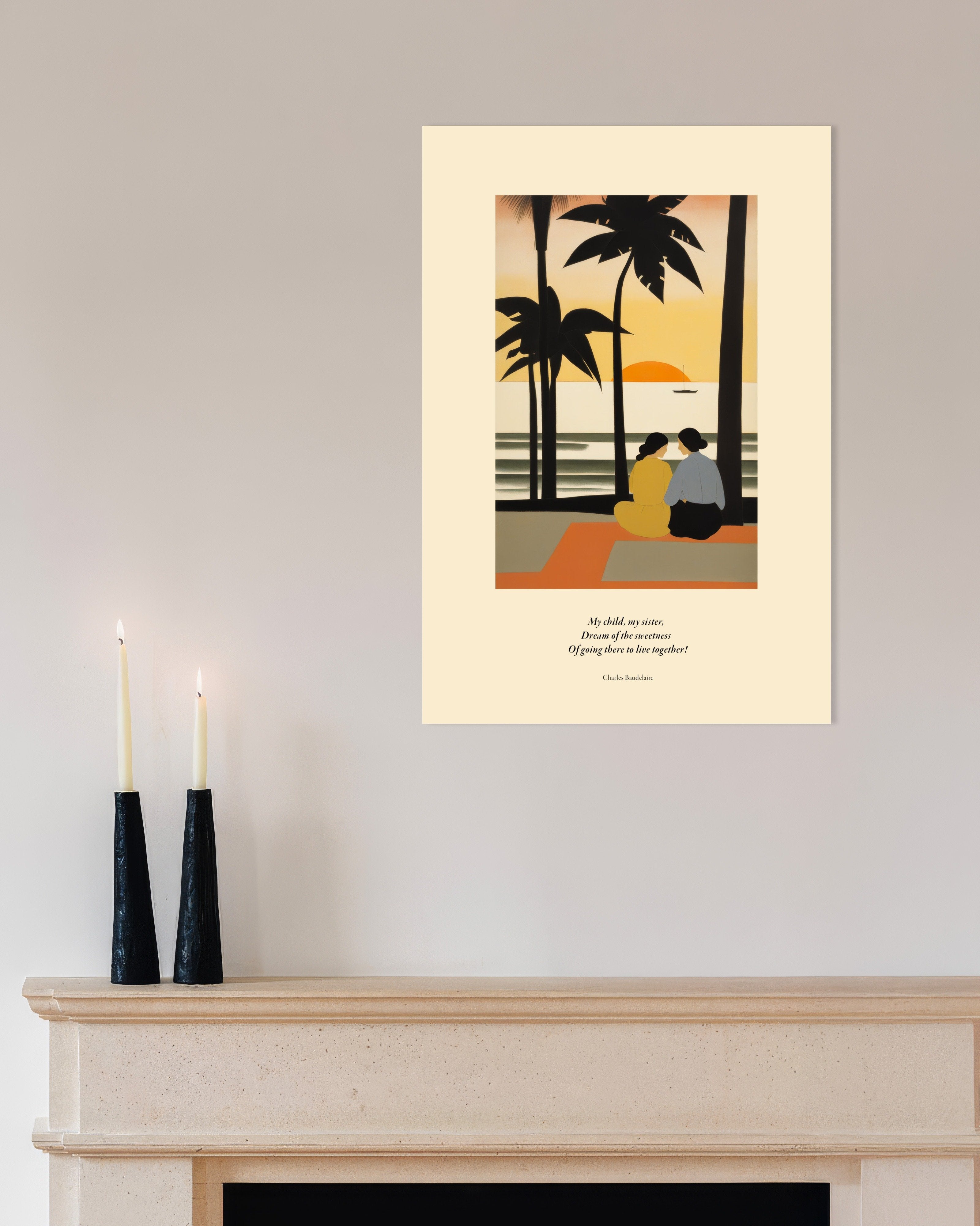 Poster of Invitation to sweetness, Baudelaire - Poster