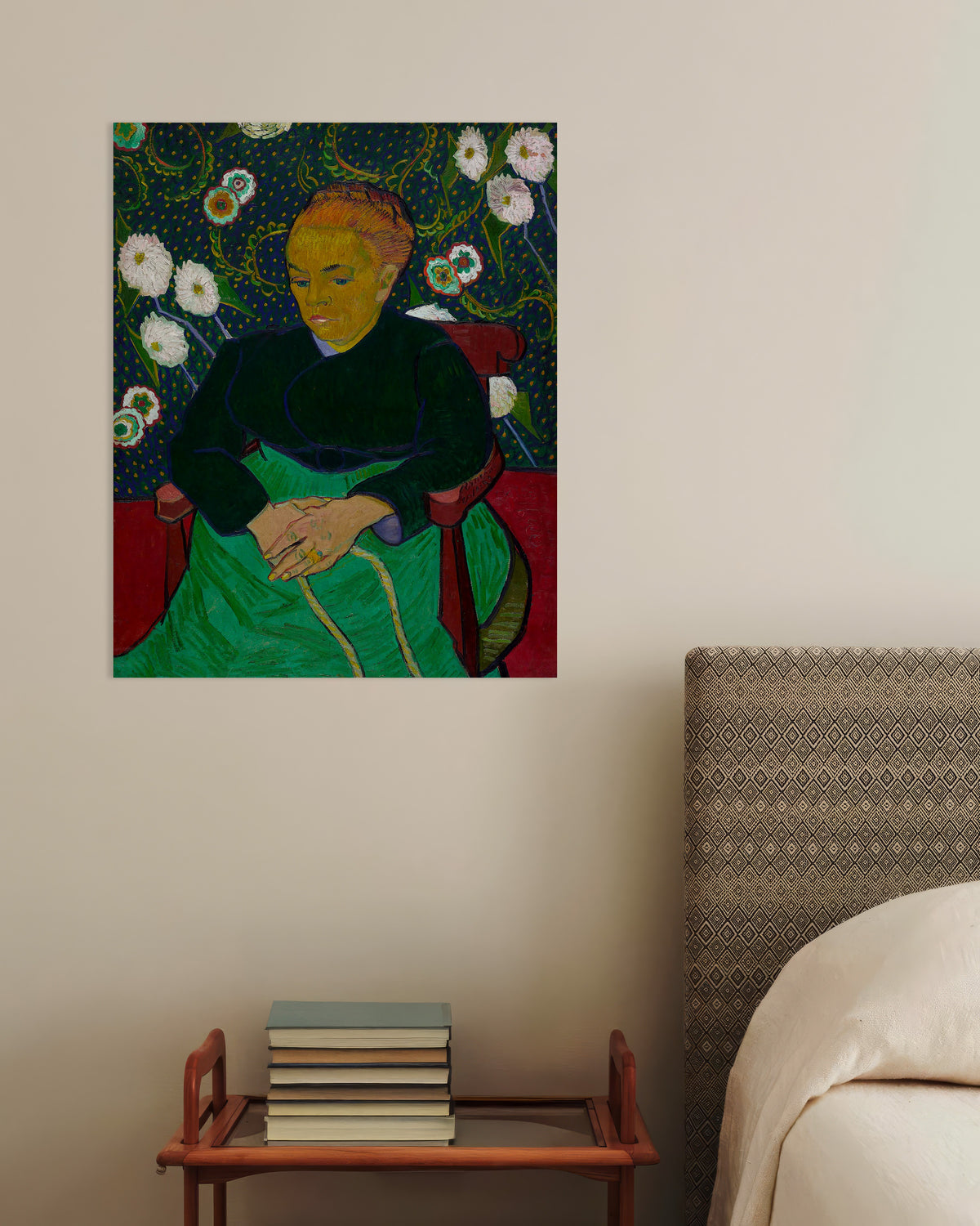 Poster La Berceuse, Madame Roulin berçant le berceau (1889) de Vincent van Gogh
