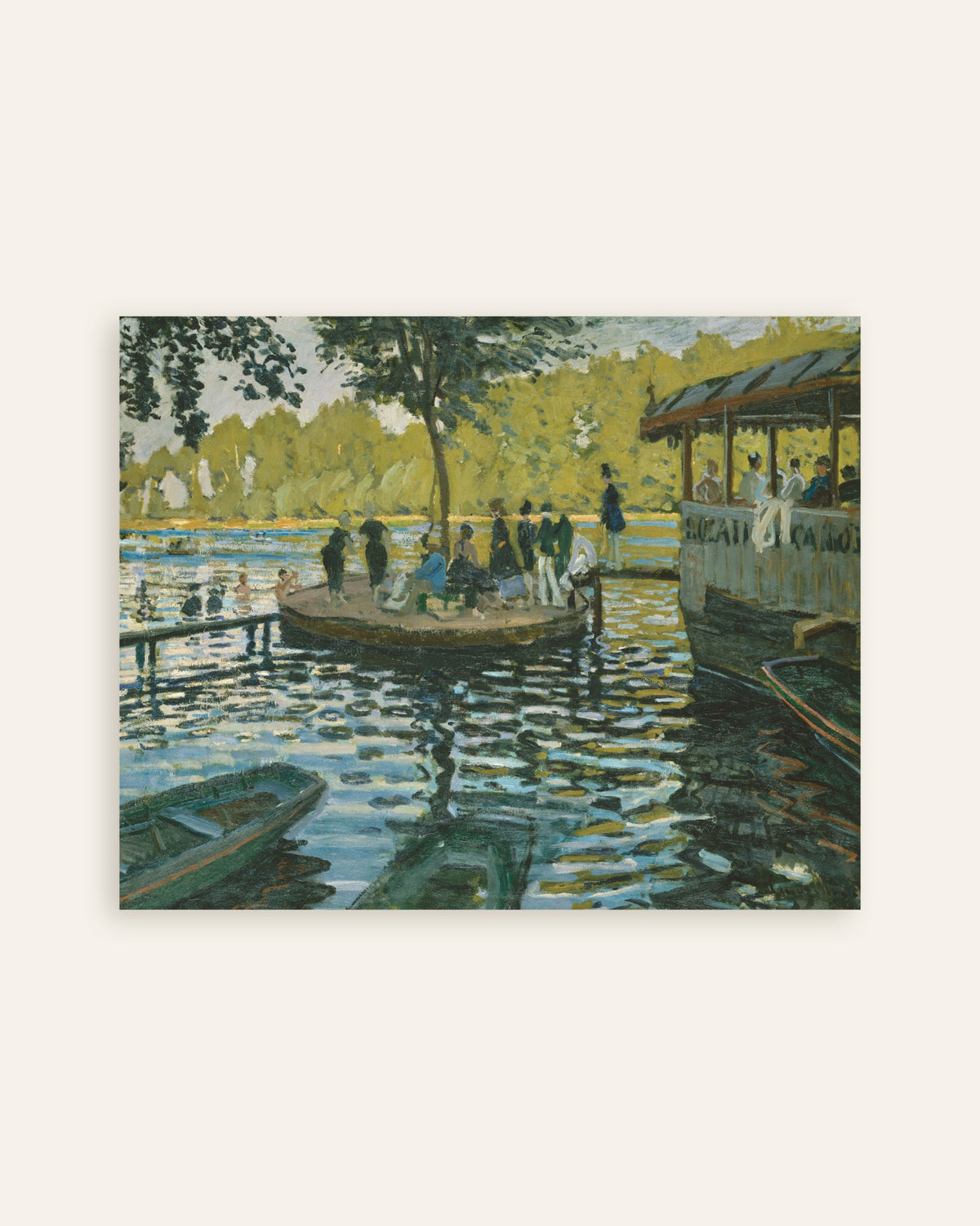 Affiche La Grenouillère (1869) de Claude Monet, miniature