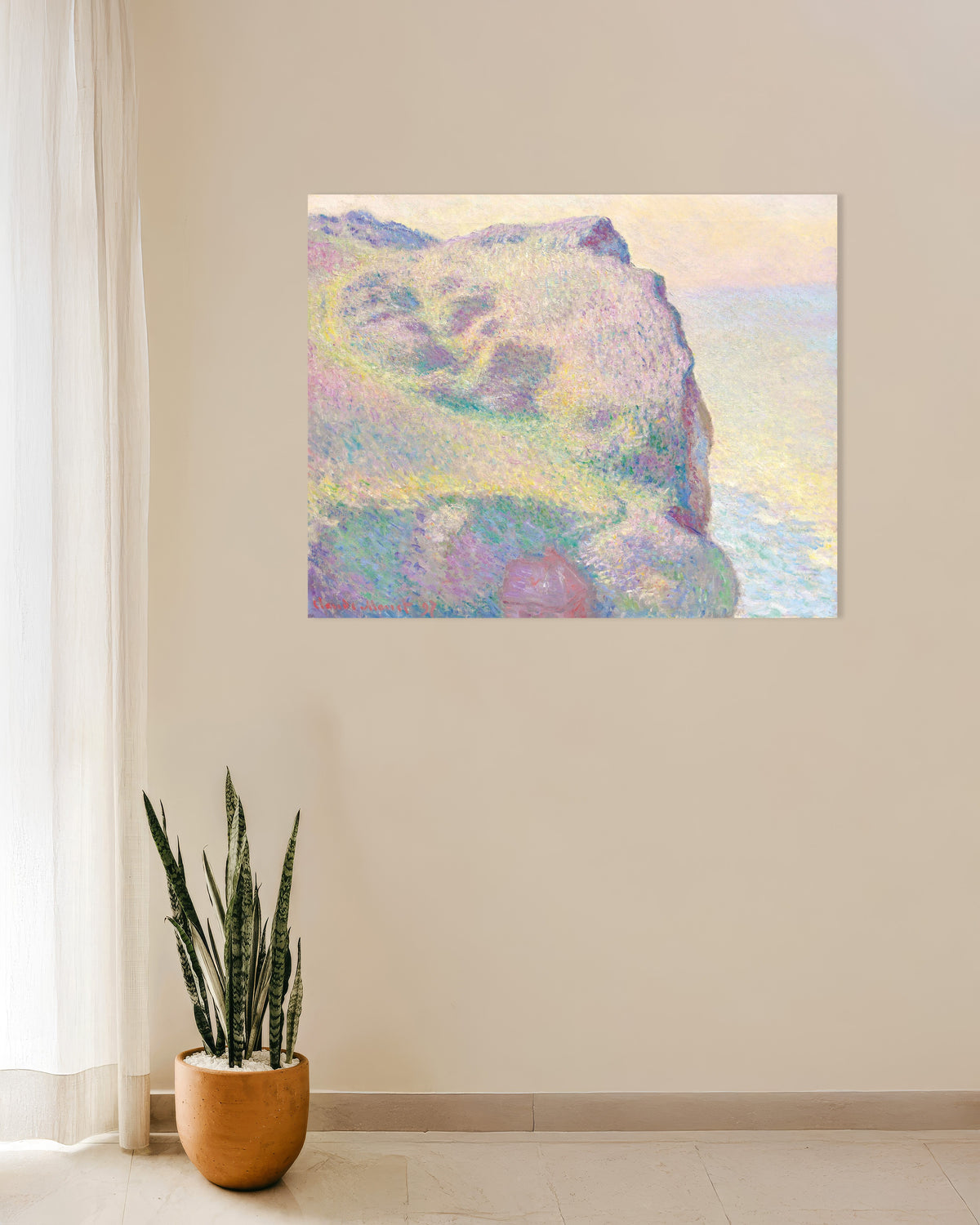 Poster De Pointe du Petit Ailly (1897) van Claude Monet
