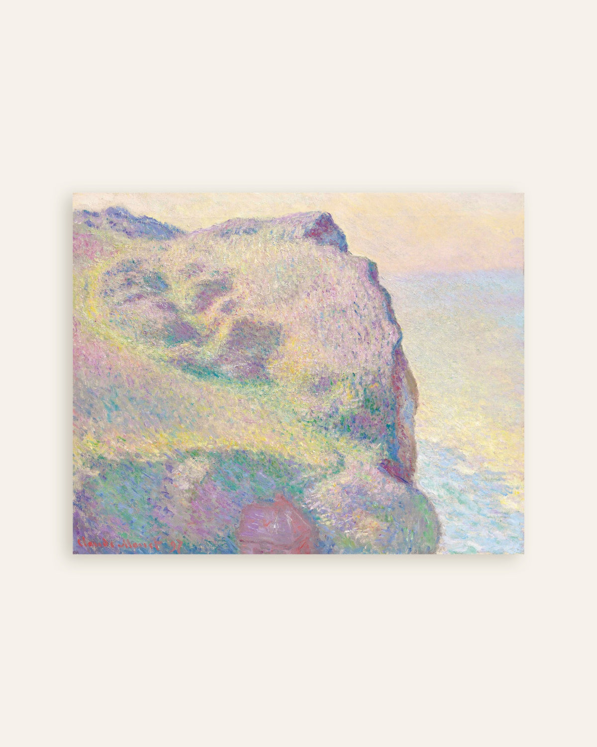 Poster De Pointe du Petit Ailly (1897) van Claude Monet, miniatuur