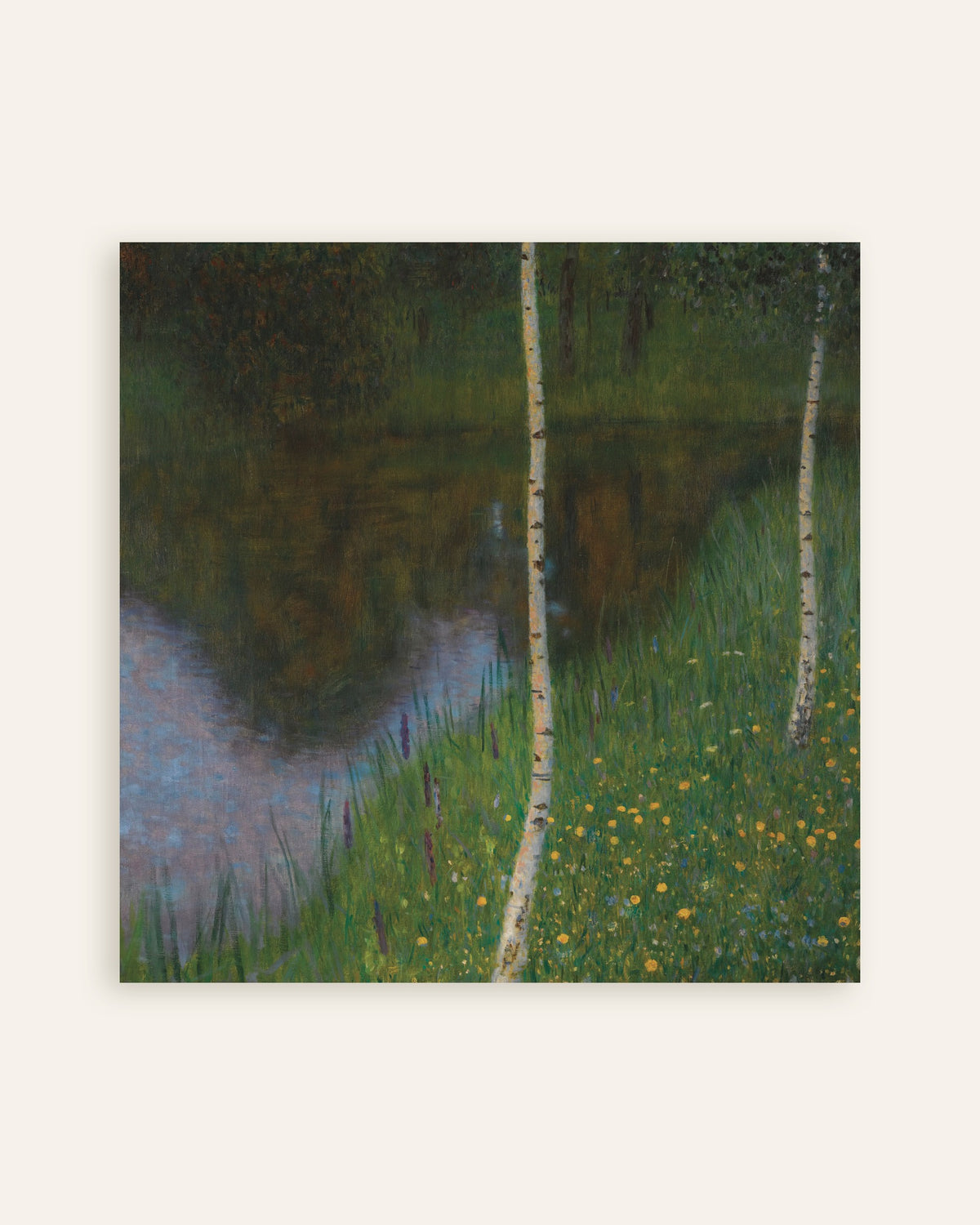 Affiche Rive de lac aux bouleaux (vers 1901) de Gustav Klimt, miniature