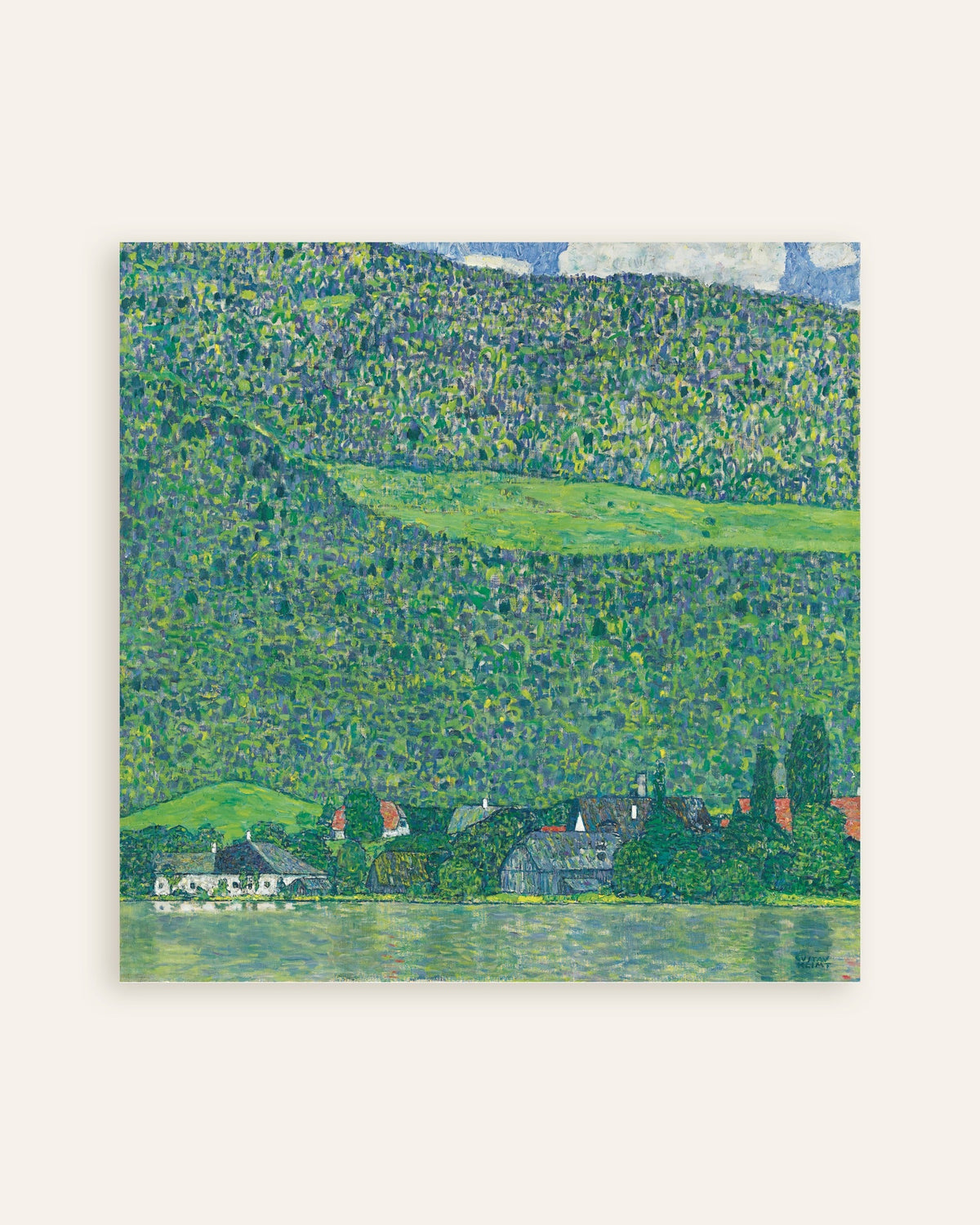 Poster van Litzlberg aan de Attersee (1914–1915) van Gustav Klimt, miniatuur