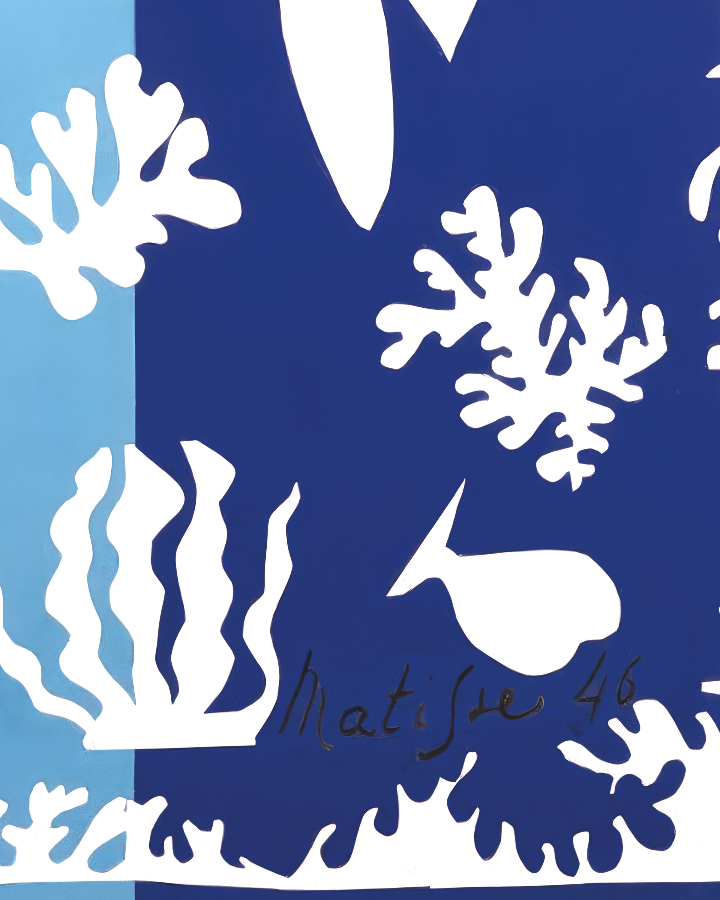 Polynesië, de zee (1946) door Henri Matisse - Poster