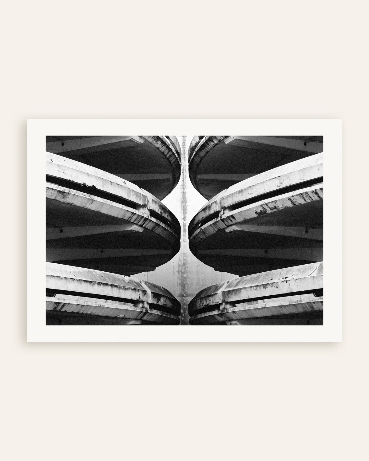 Poster ‘Gespiegelde parkeergaragehellingen’, miniatuur