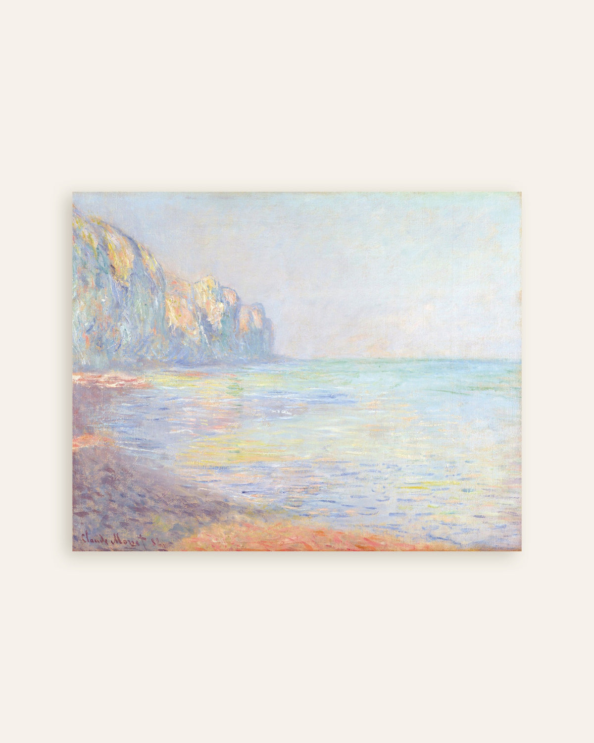 Affiche Le Matin, temps brumeux, Pourville (1882) de Claude Monet, miniature