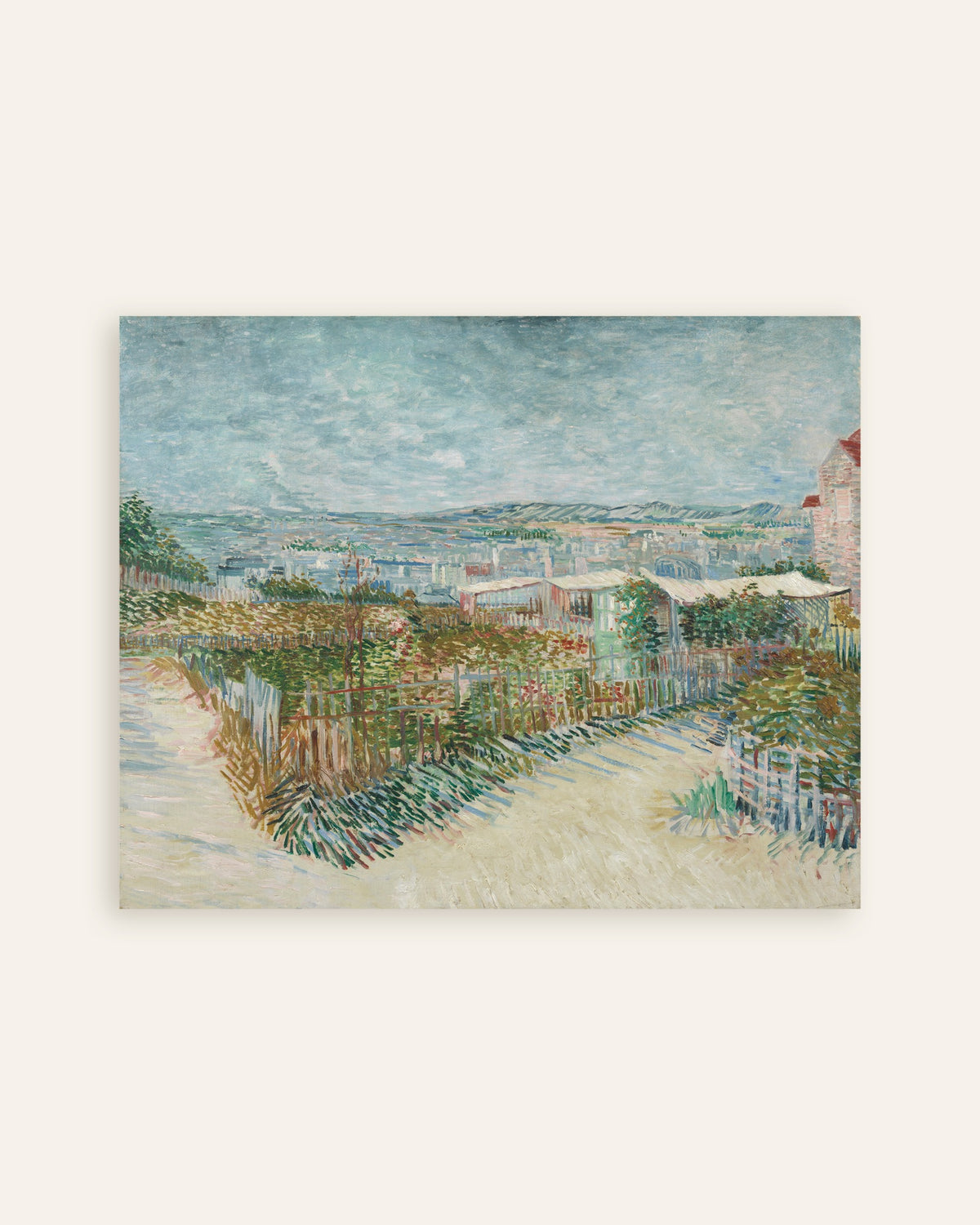 Poster de Montmartre, derrière le Moulin de la Galette (1887), Vincent van Gogh, vignette