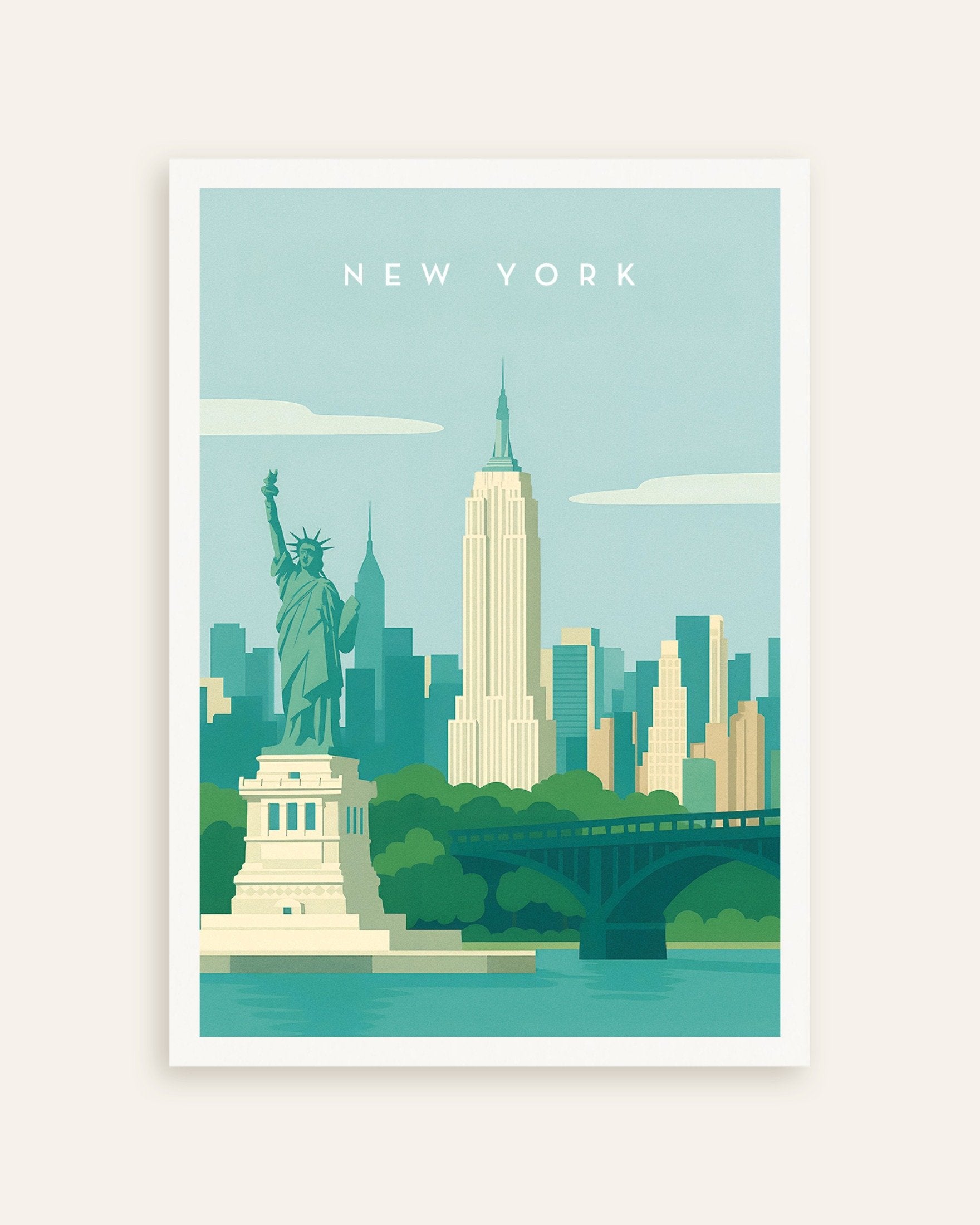 Poster of New York City Wall Art Print, thumbnail