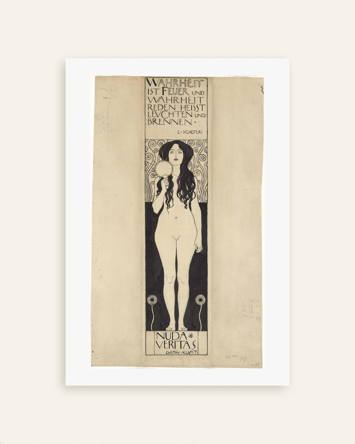 Affiche Nuda Veritas (1898) de Gustav Klimt, miniature