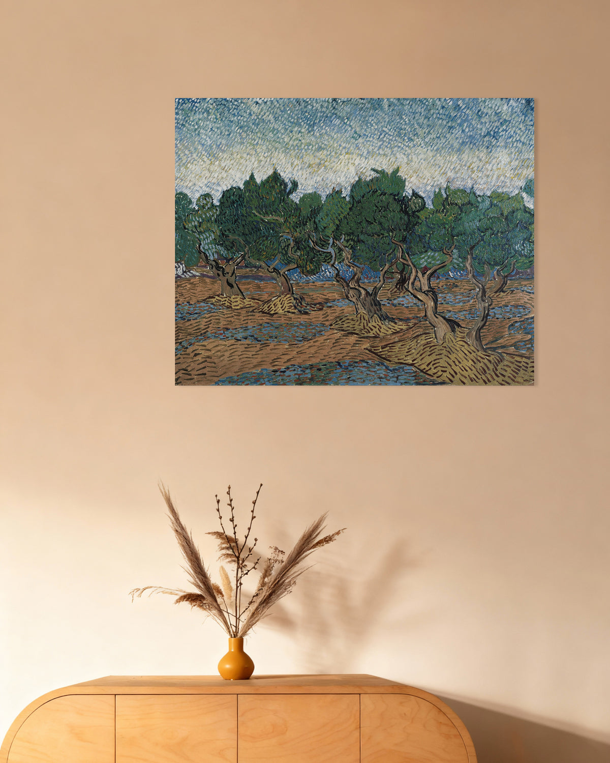 Poster van Olijfgaard (1889) van Vincent van Gogh