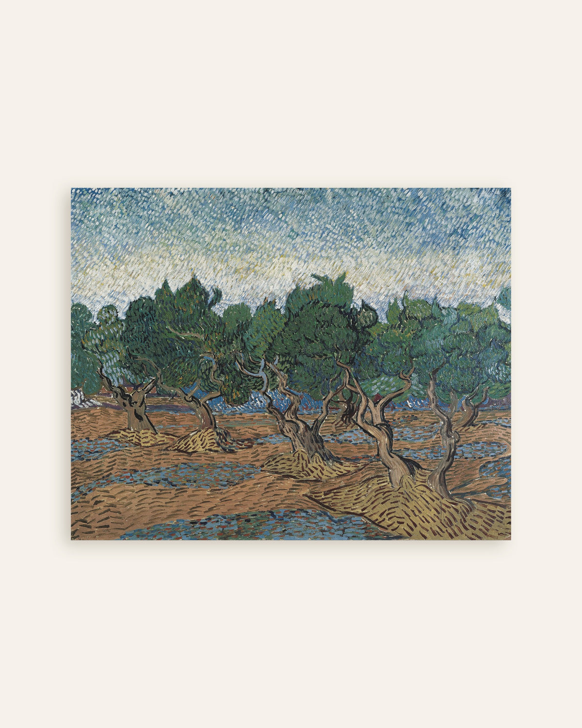 Poster van Olijfgaard (1889) van Vincent van Gogh, miniatuur