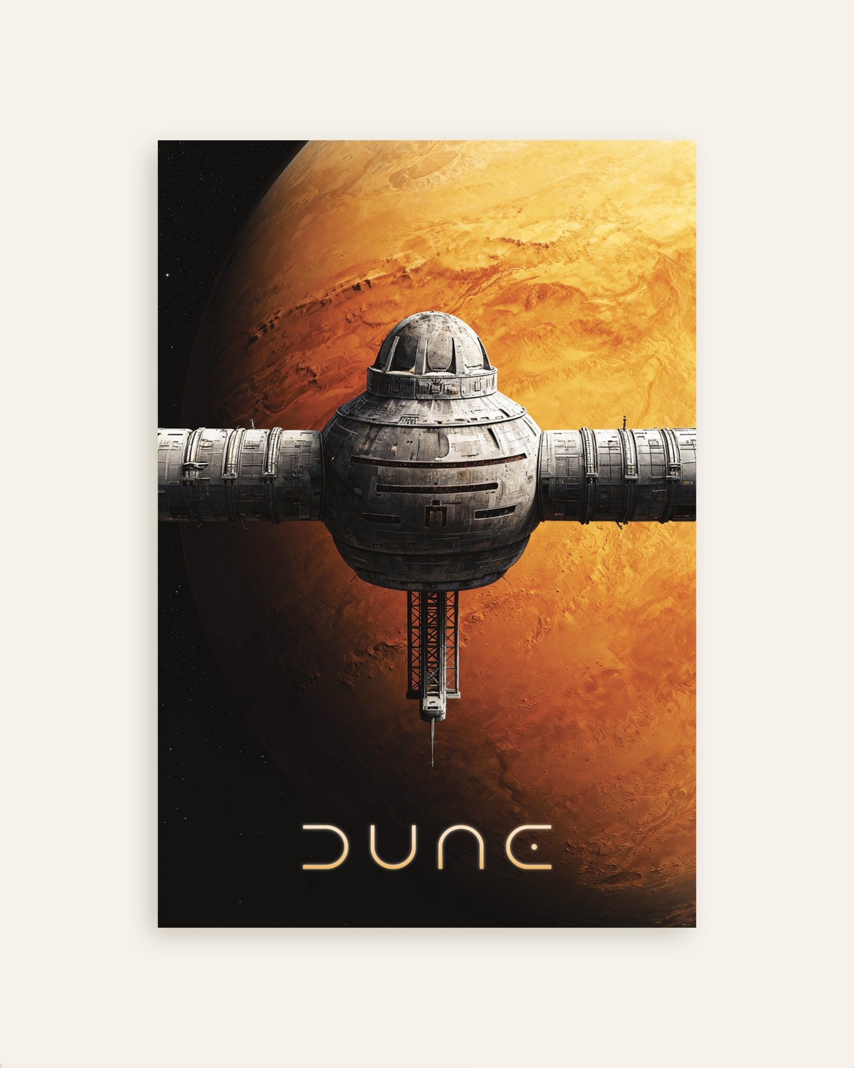 Poster of Orbital Station Poster, Sci-Fi Planet Art Print, thumbnail