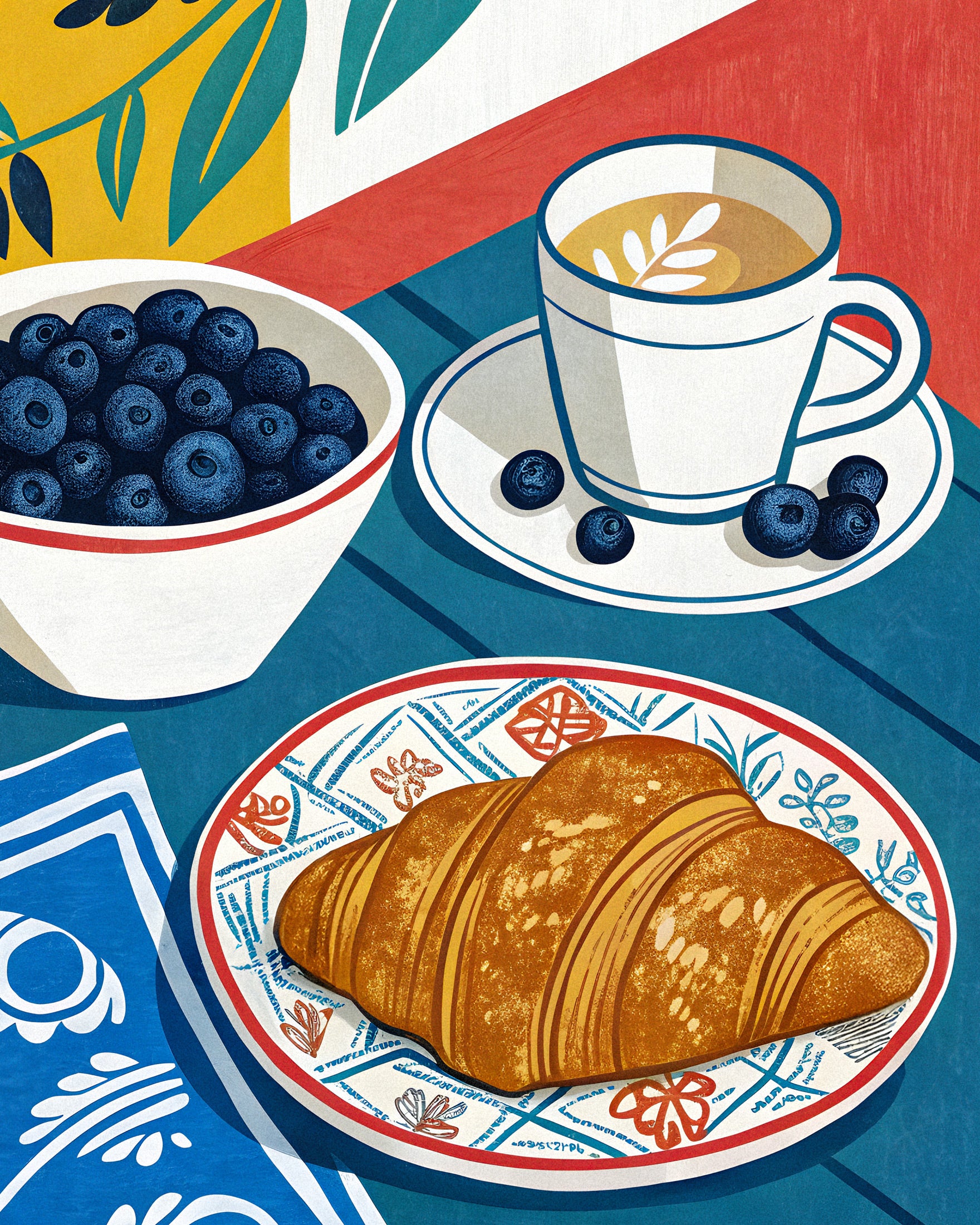 Affiche petit déjeuner