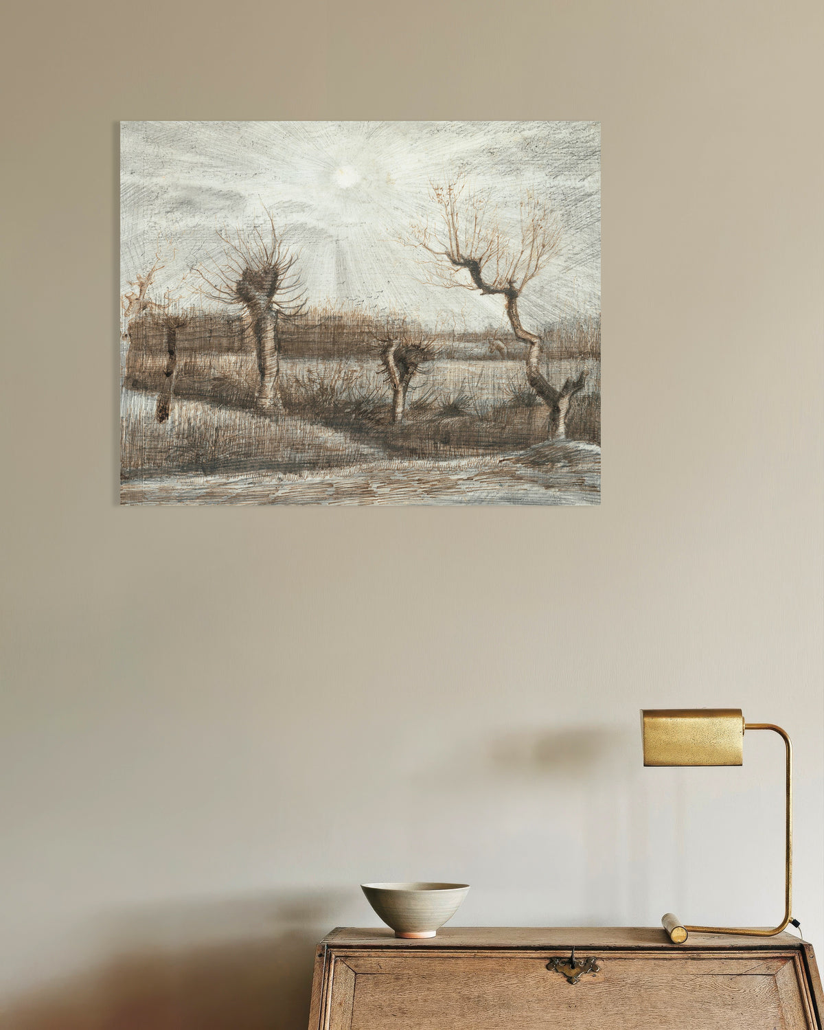 Poster de Saules têtards (1884) de Vincent van Gogh