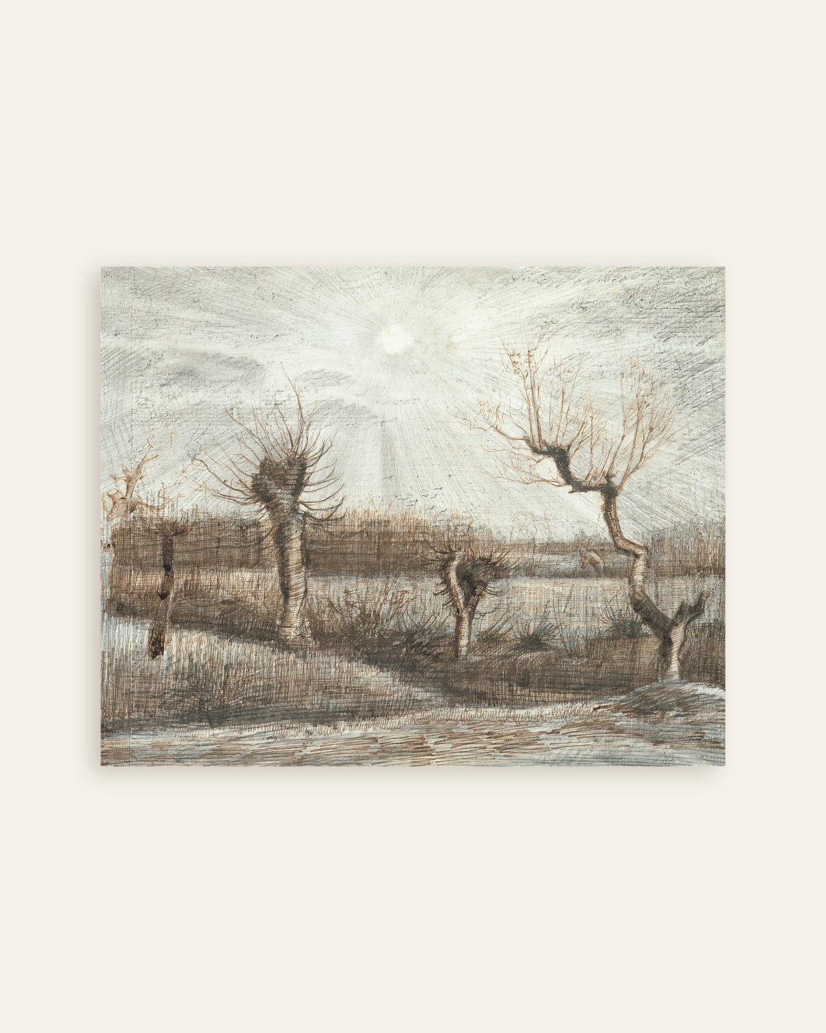 Poster de Saules têtards (1884) de Vincent van Gogh, en vignette