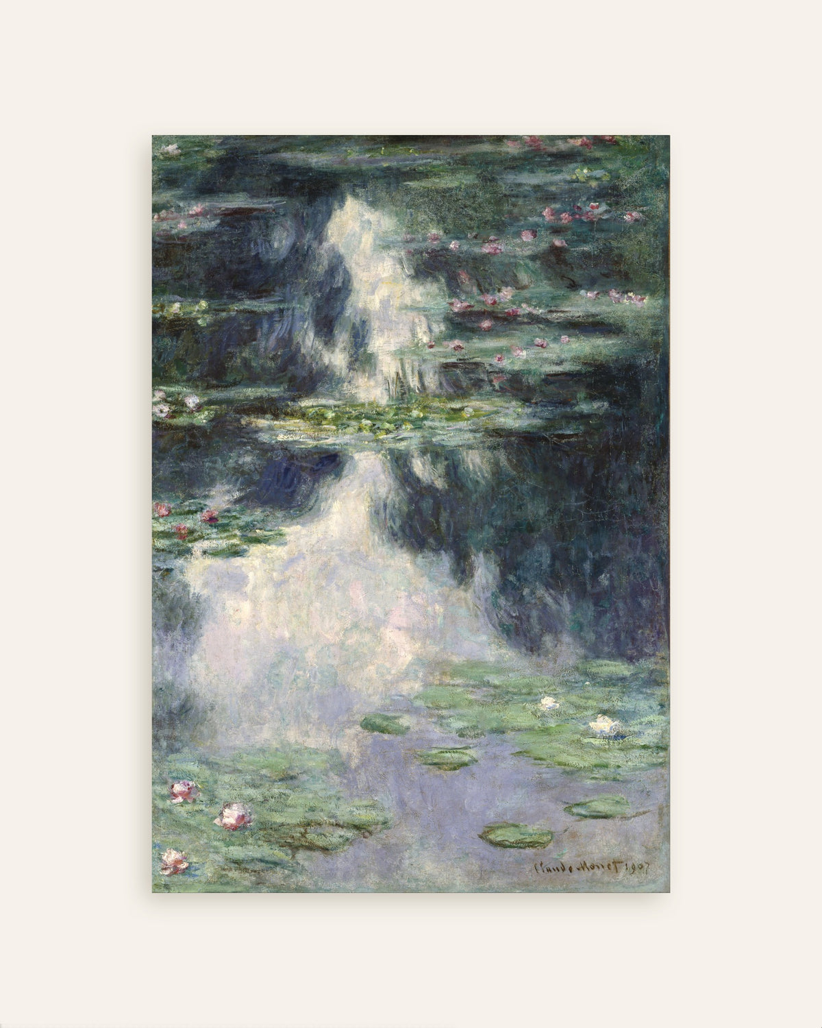 Affiche Bassin aux nymphéas (1907) de Claude Monet, miniature
