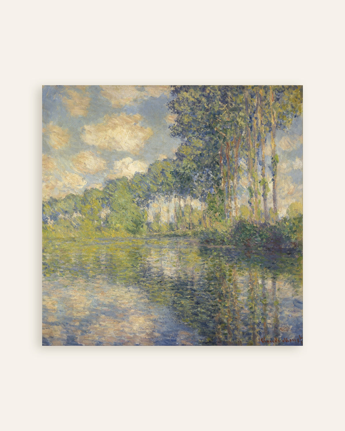 Affiche Peupliers sur l'Epte (1891) de Claude Monet, miniature