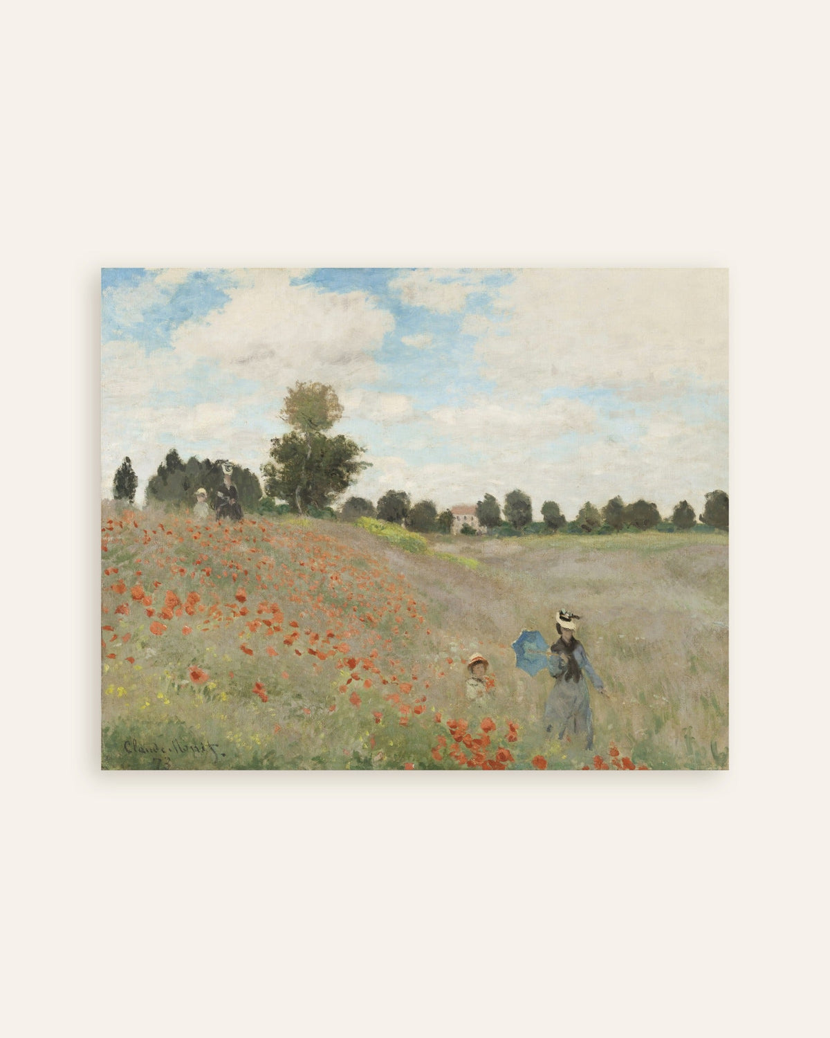 Affiche Coquelicots (1873) de Claude Monet, miniature