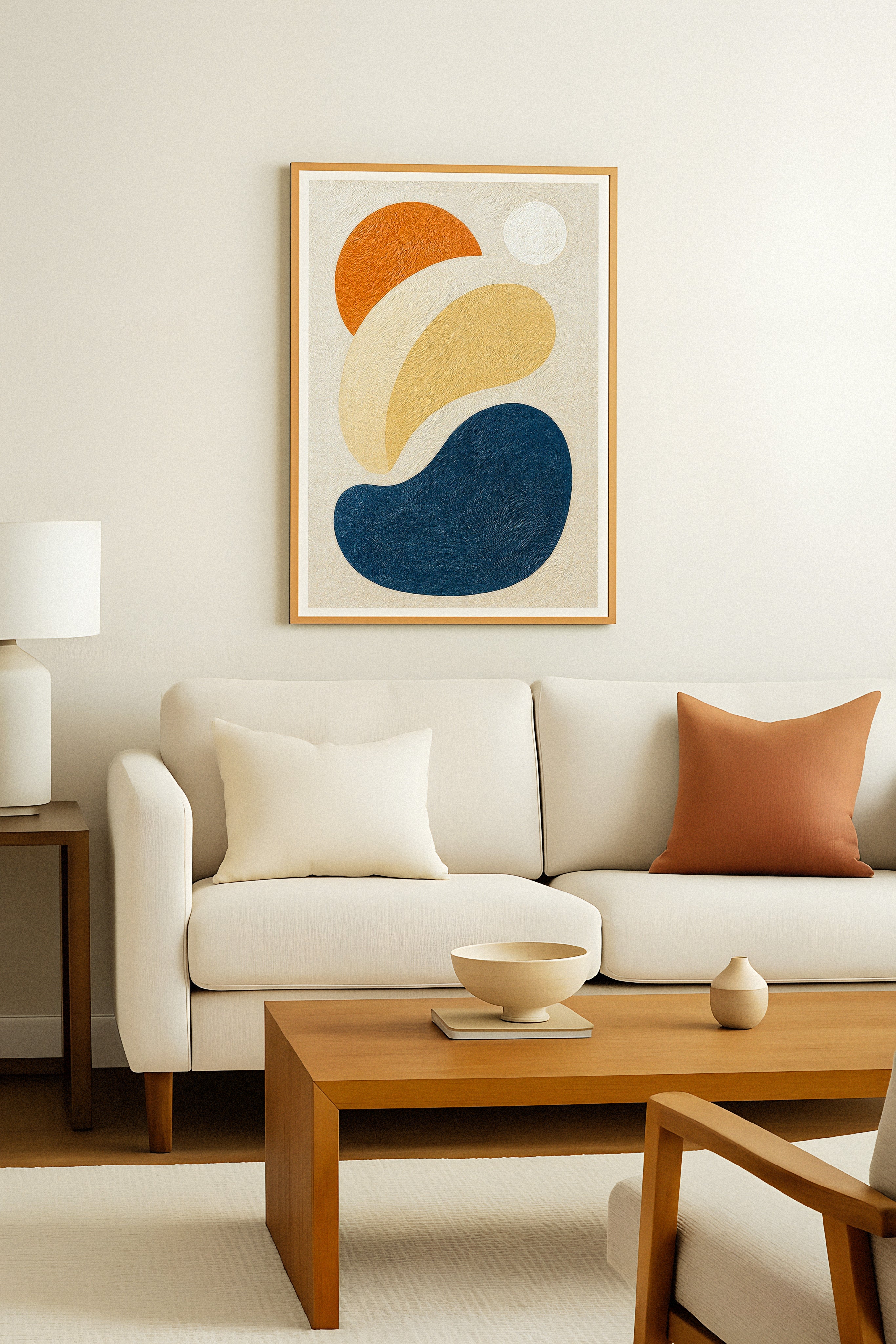 Intrications – Affiches de formes abstraites - Couleur terre