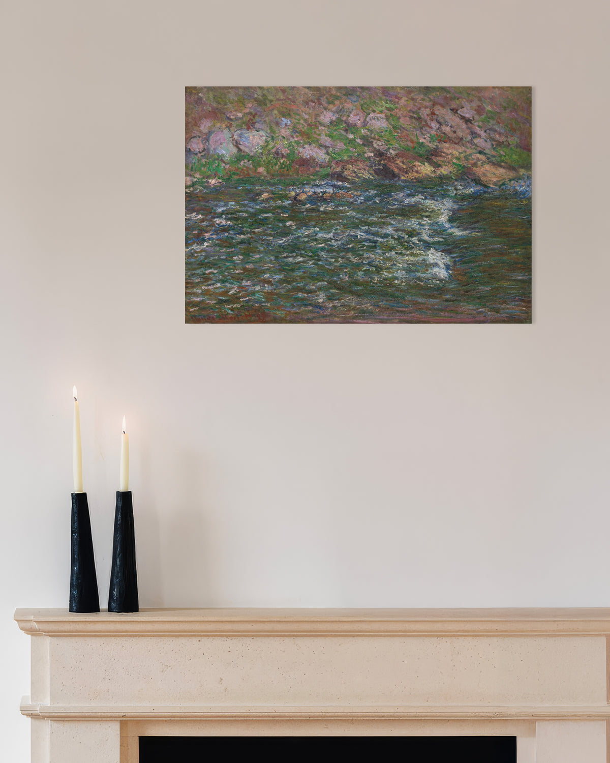 Affiche Rapides sur la Petite Creuse à Fresselines (1889) de Claude Monet