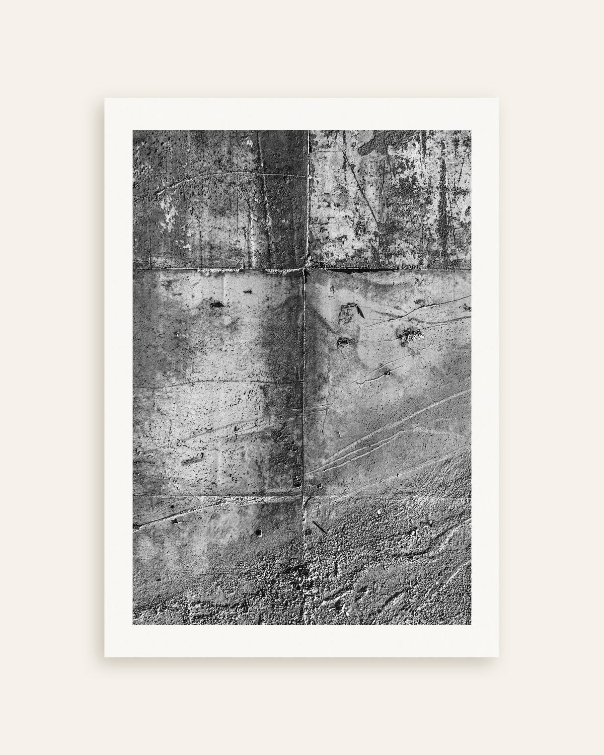 Poster ‘Ruwe betonmuurstructuur’, miniatuur